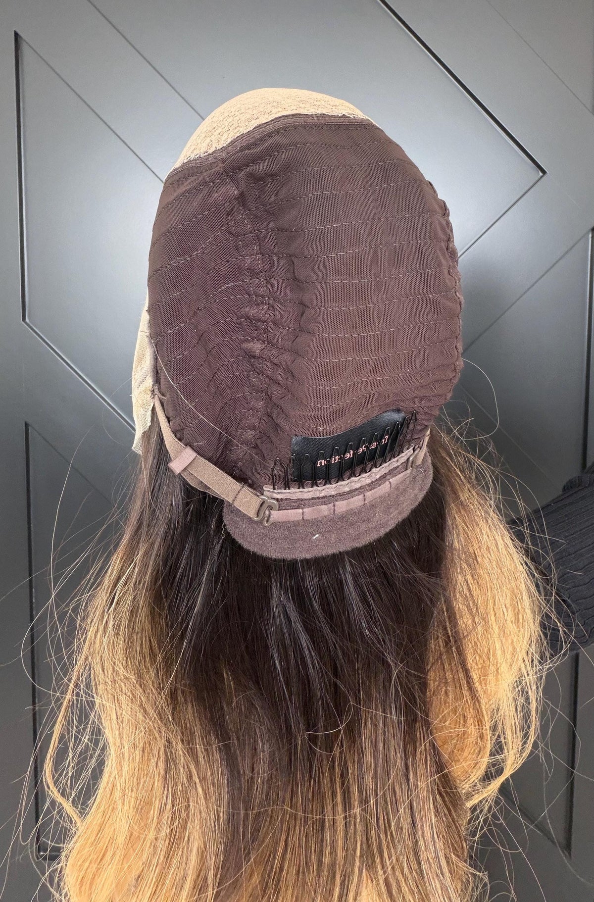 ELARA Layered Brazilian Virgin Human Hair Wig | Medium Density 13x6 Lace Front Wig | dark brown w/blonde balayage | 18”-26” Bleached Knots