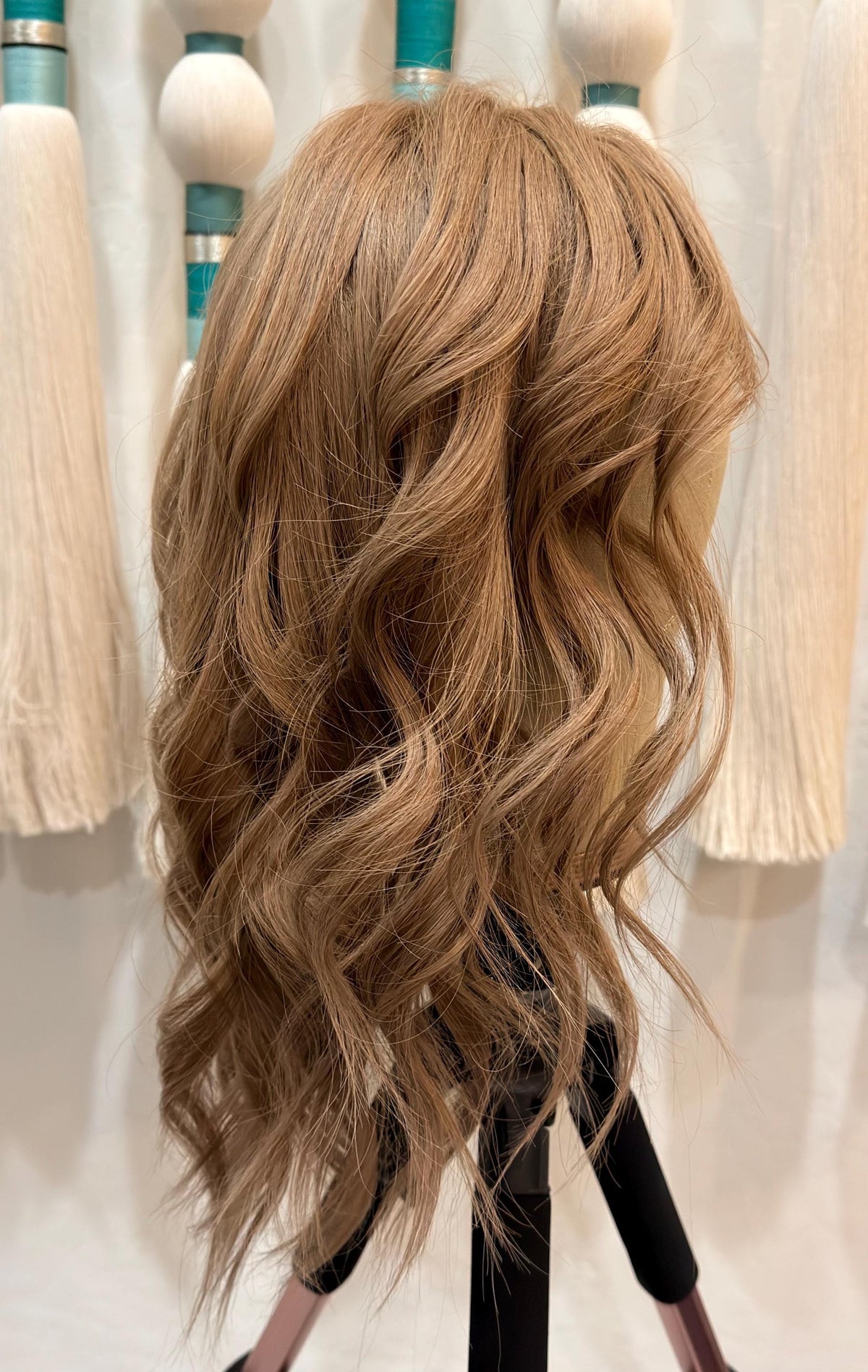 SUNSET Custom-Made Brazilian Premium Hair Topper 16" medium Density Custom Color & Size