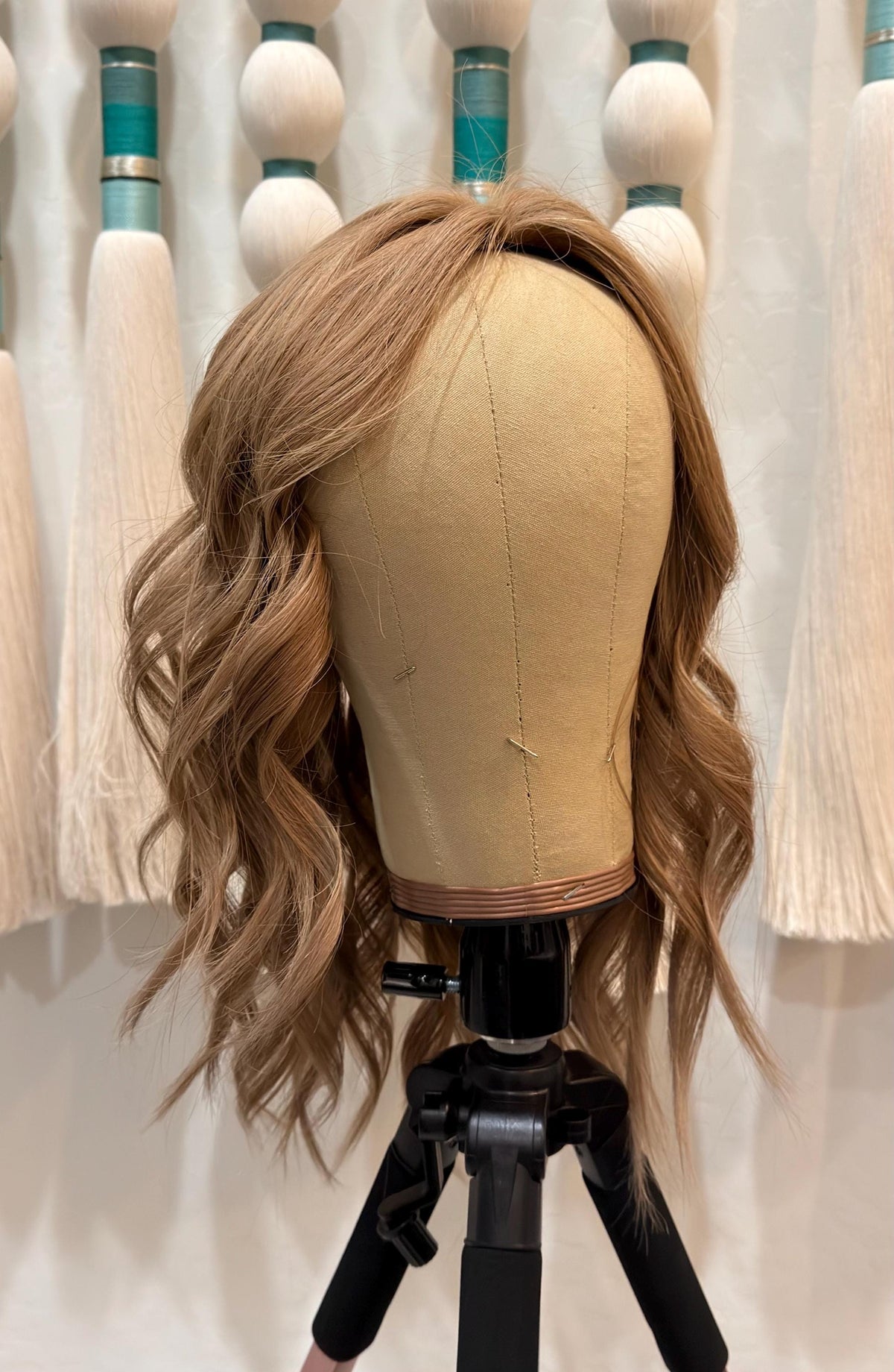 SUNSET Custom-Made Brazilian Premium Hair Topper 16" medium Density Custom Color & Size