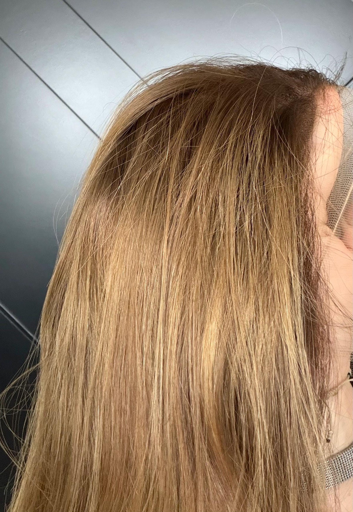 CLEO Layered Brazilian Virgin Human Hair Wig | Medium Density 13x6 Lace Front Wig | Soft Golden Blonde Vtabs | 18”-26” Bleached Knots