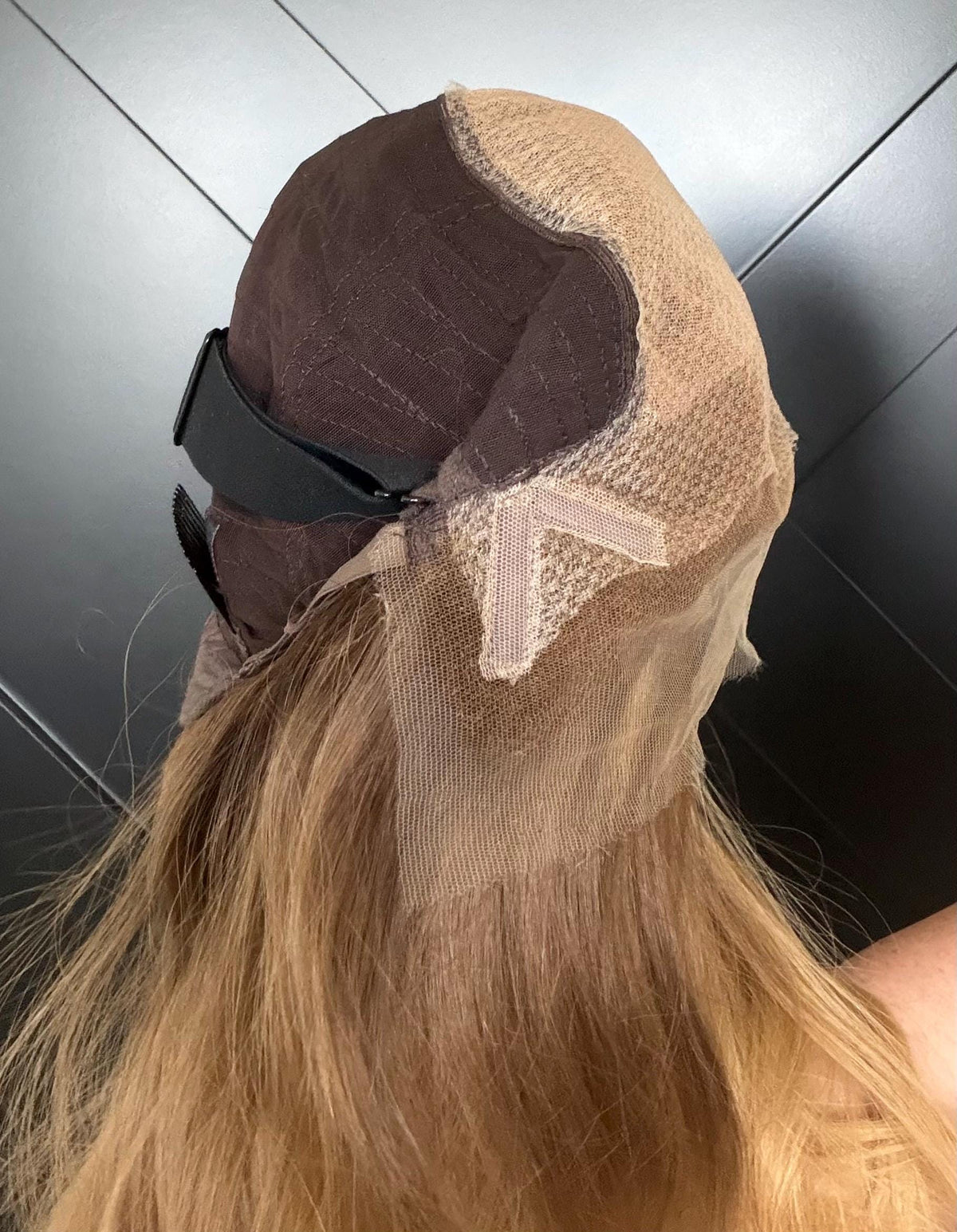 CLEO Layered Brazilian Virgin Human Hair Wig | Medium Density 13x6 Lace Front Wig | Soft Golden Blonde Vtabs | 18”-26” Bleached Knots