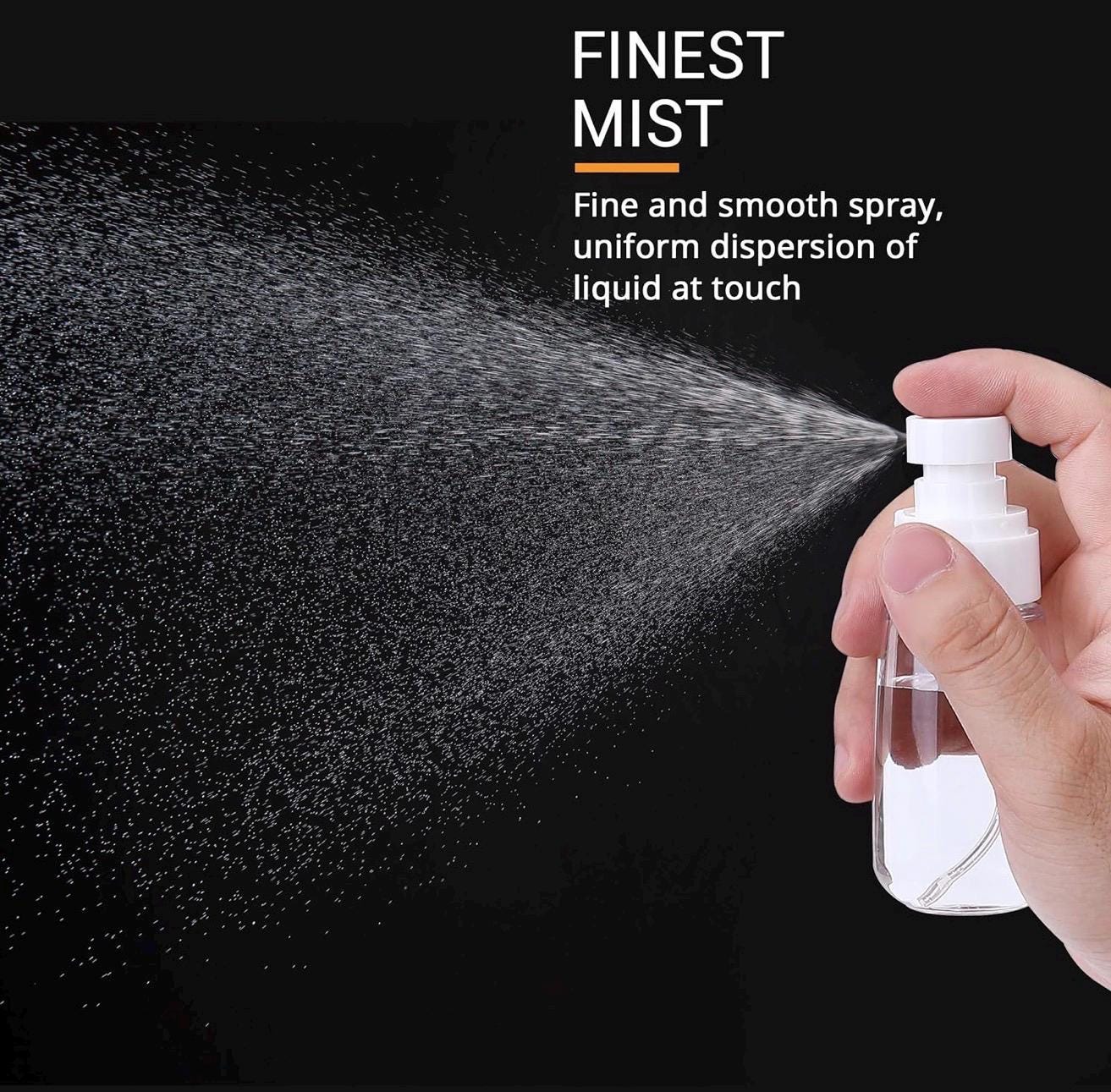 2oz Travel Mister Spray Bottle for Wigs, Hair Toppers | Fine Mist Purse Styling Tool