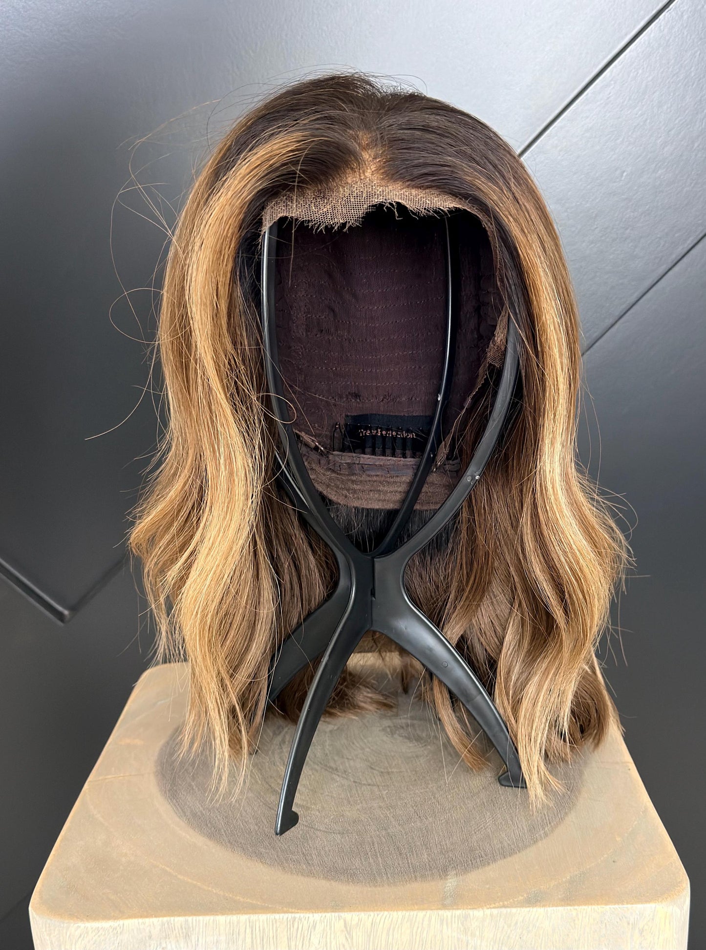 Portable Foldable Plastic Wig Stand for Wigs, Toppers, Styling, Drying, Storage