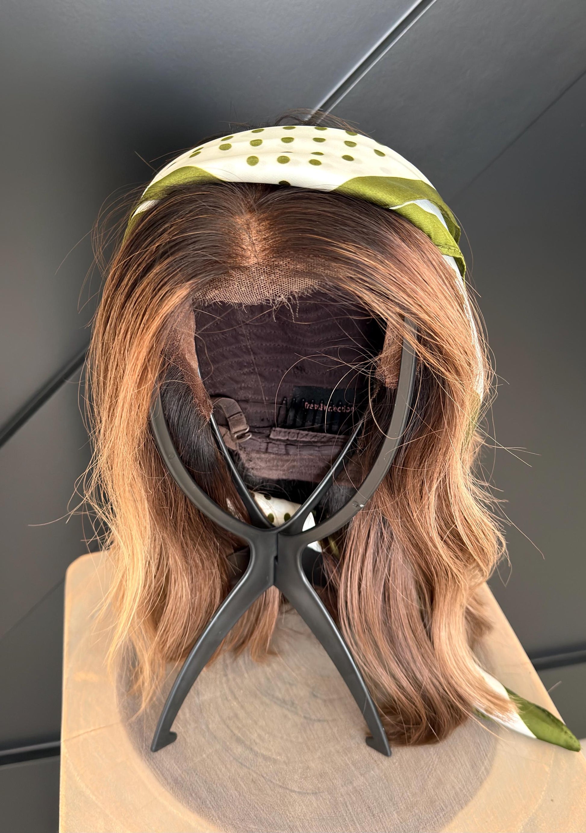 Silk Hair Scarf for Wigs and Hair Toppers Wig Styling Head Scarf Elegant Hair Wrap for Wigs Alopecia and Hair Protection Wig not