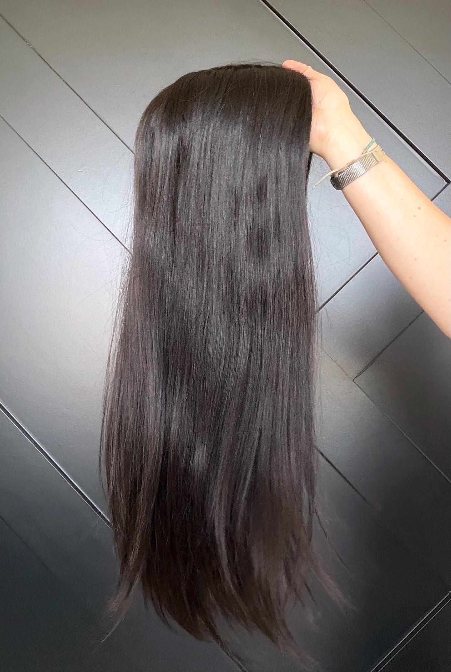 PARADISE Custom-Made Custom Brazilian Human Hair Topper | High Density | HandTied | 20in Length |6x6.5” silk top and monofilament NB