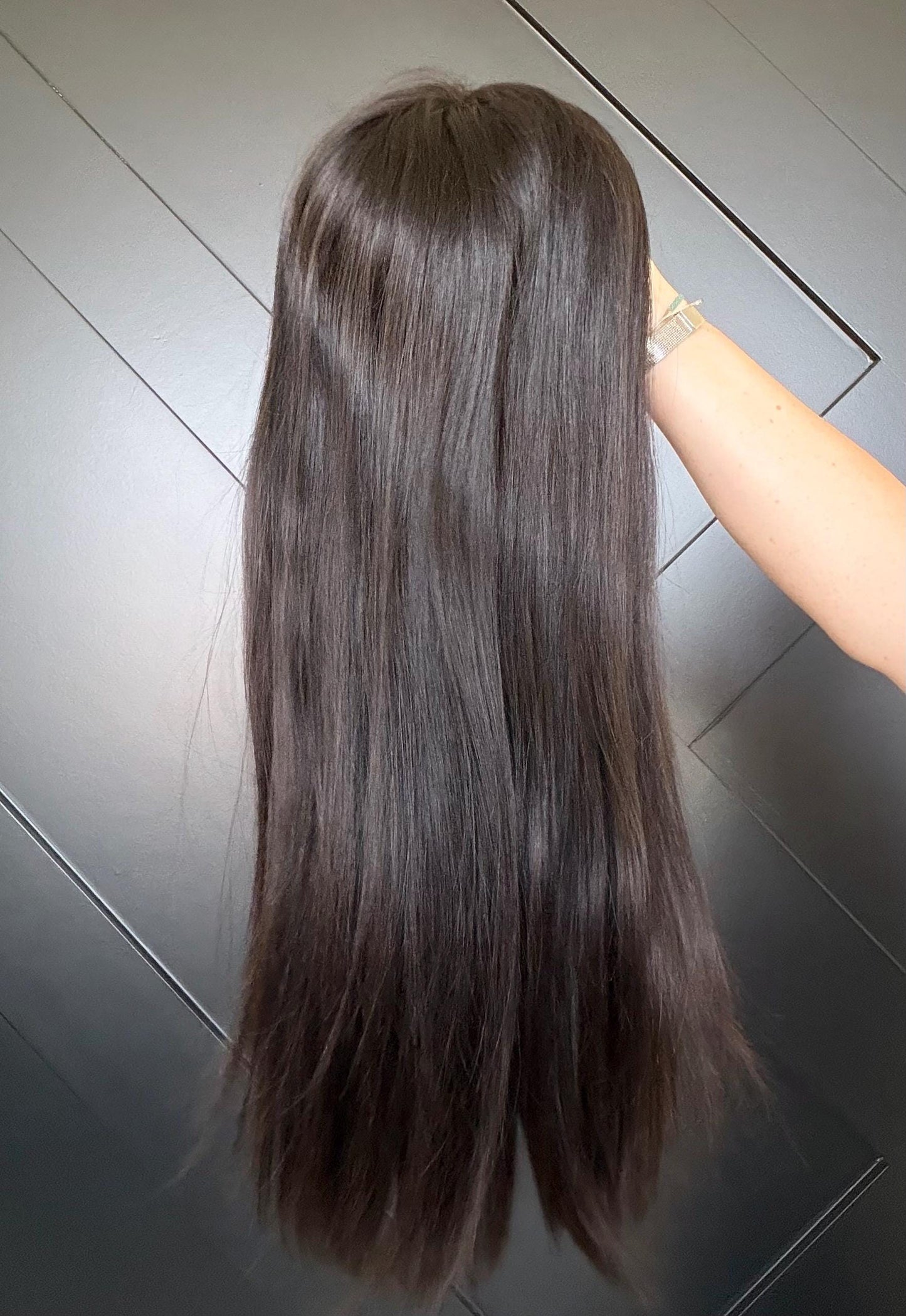 PARADISE Custom-Made Custom Brazilian Human Hair Topper | High Density | HandTied | 20in Length |6x6.5” silk top and monofilament NB