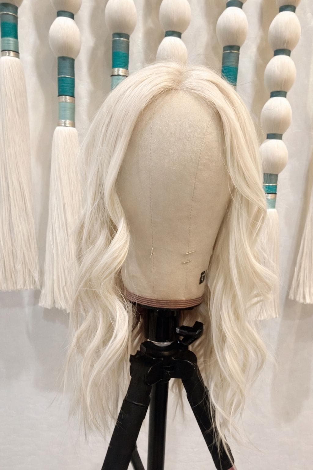 SHARI Custom-Made European or Mongolian Human Hair Topper 22" | Glue-On |8x8 silk top with PU | hand tied Hairpiece High density 220gm