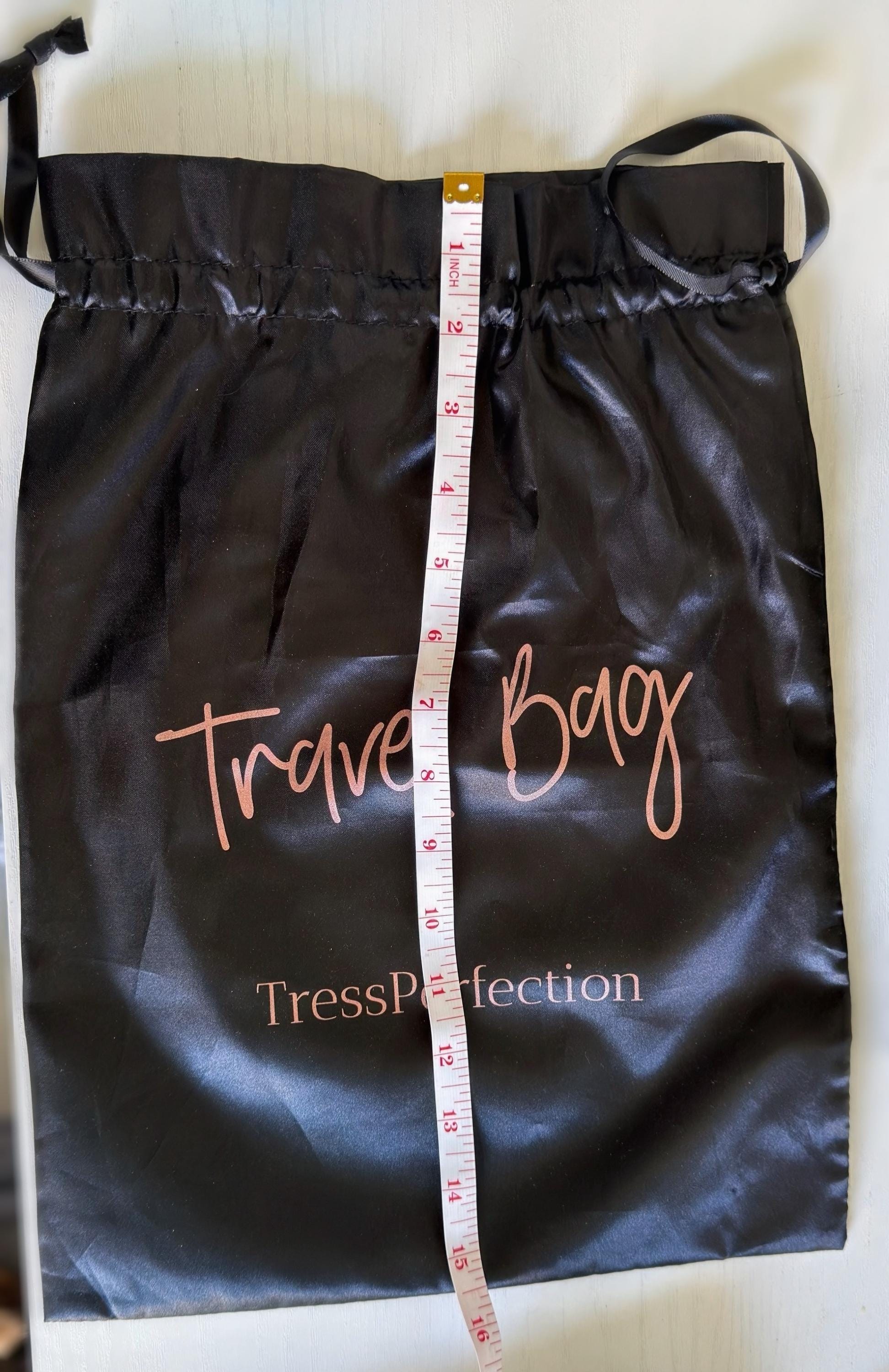 Wig Travel Bag Satin Wig Storage Bag | Wig Protection Bag | Perfect for Travel & Storage