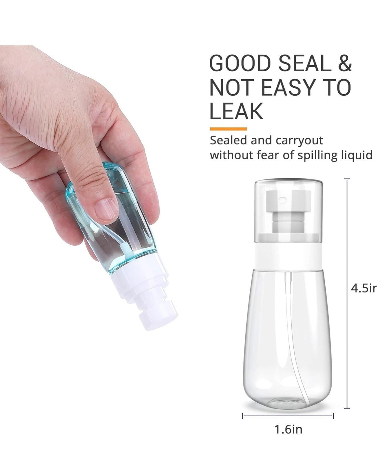 2oz Travel Mister Spray Bottle for Wigs, Hair Toppers | Fine Mist Purse Styling Tool