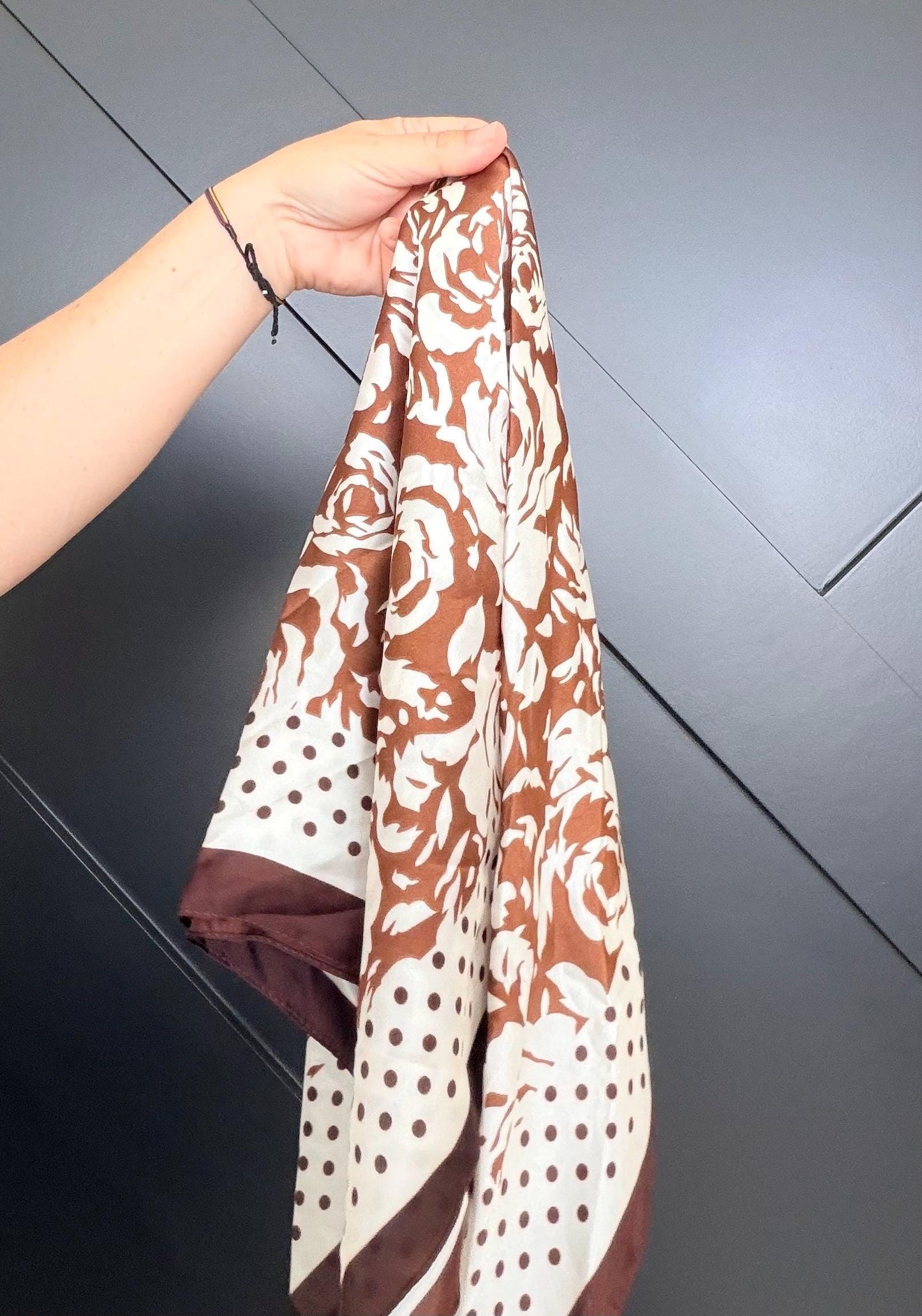 Silk Hair Scarf for Wigs and Hair Toppers Wig Styling Head Scarf Elegant Hair Wrap for Wigs Alopecia and Hair Protection Wig not