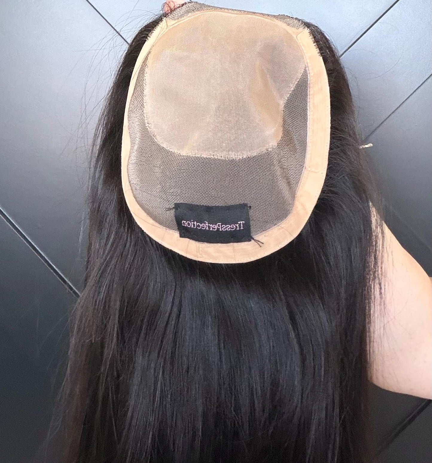 PARADISE Custom-Made Custom Brazilian Human Hair Topper | High Density | HandTied | 20in Length |6x6.5” silk top and monofilament NB