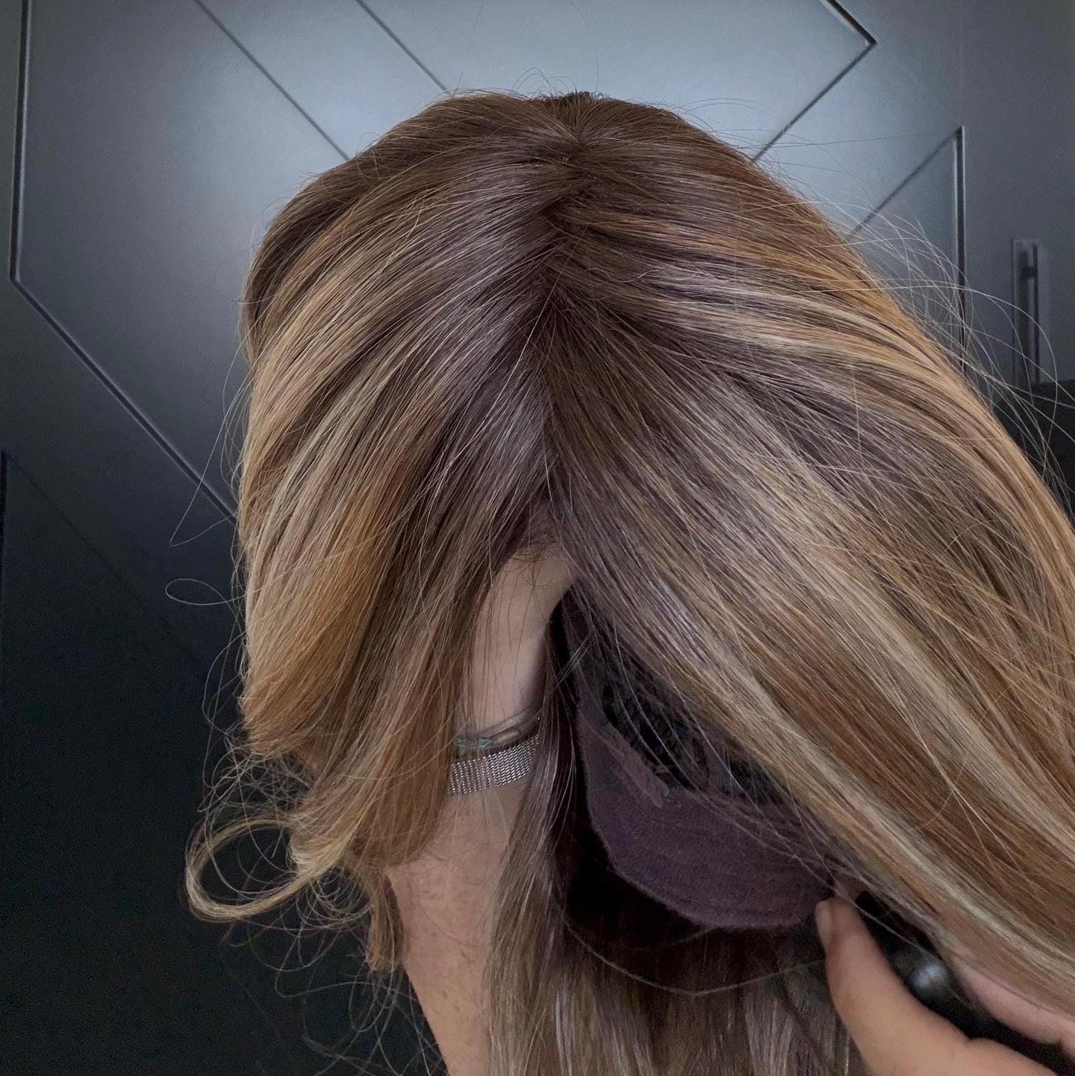 16" Wig Heat Resistant Futura Fiber, Monofilament Top, Natural Density Natural density Layered Haircut customization available CLAVEL