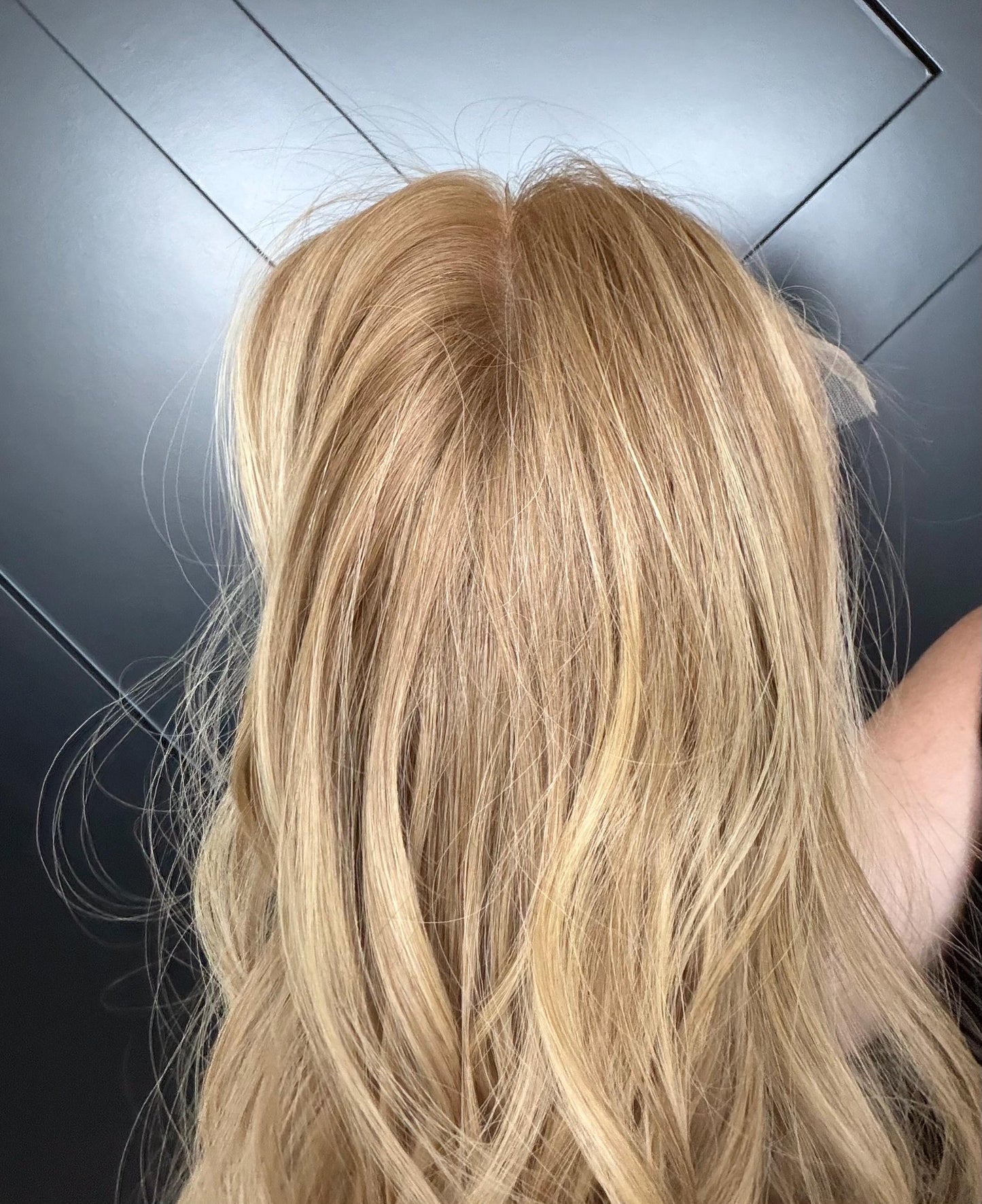 SUNCITY hair lace Top Human Hair wig w/silk liner – Ukrainian Hair Beige Blonde | natural density 14-20”