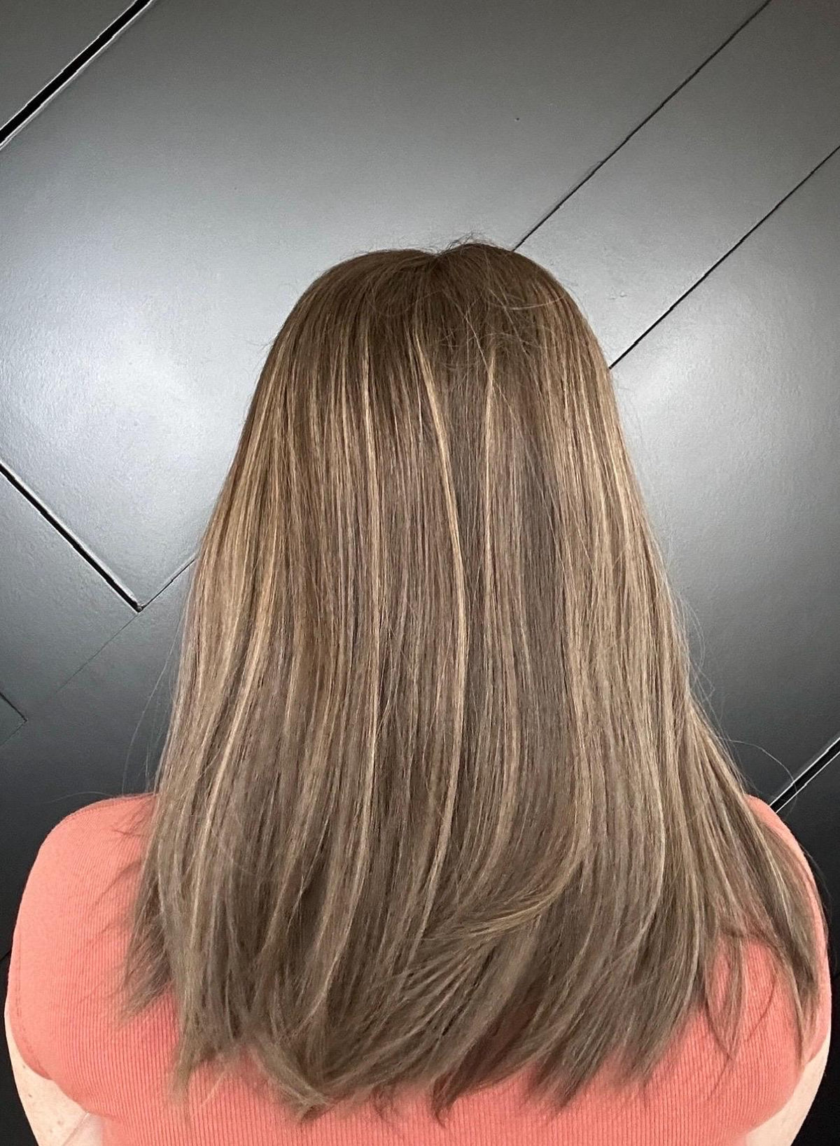LALINDA European Human Hair Lace Front Wig – Brunette Balayage, Natural Density, Glueless 14"-22"