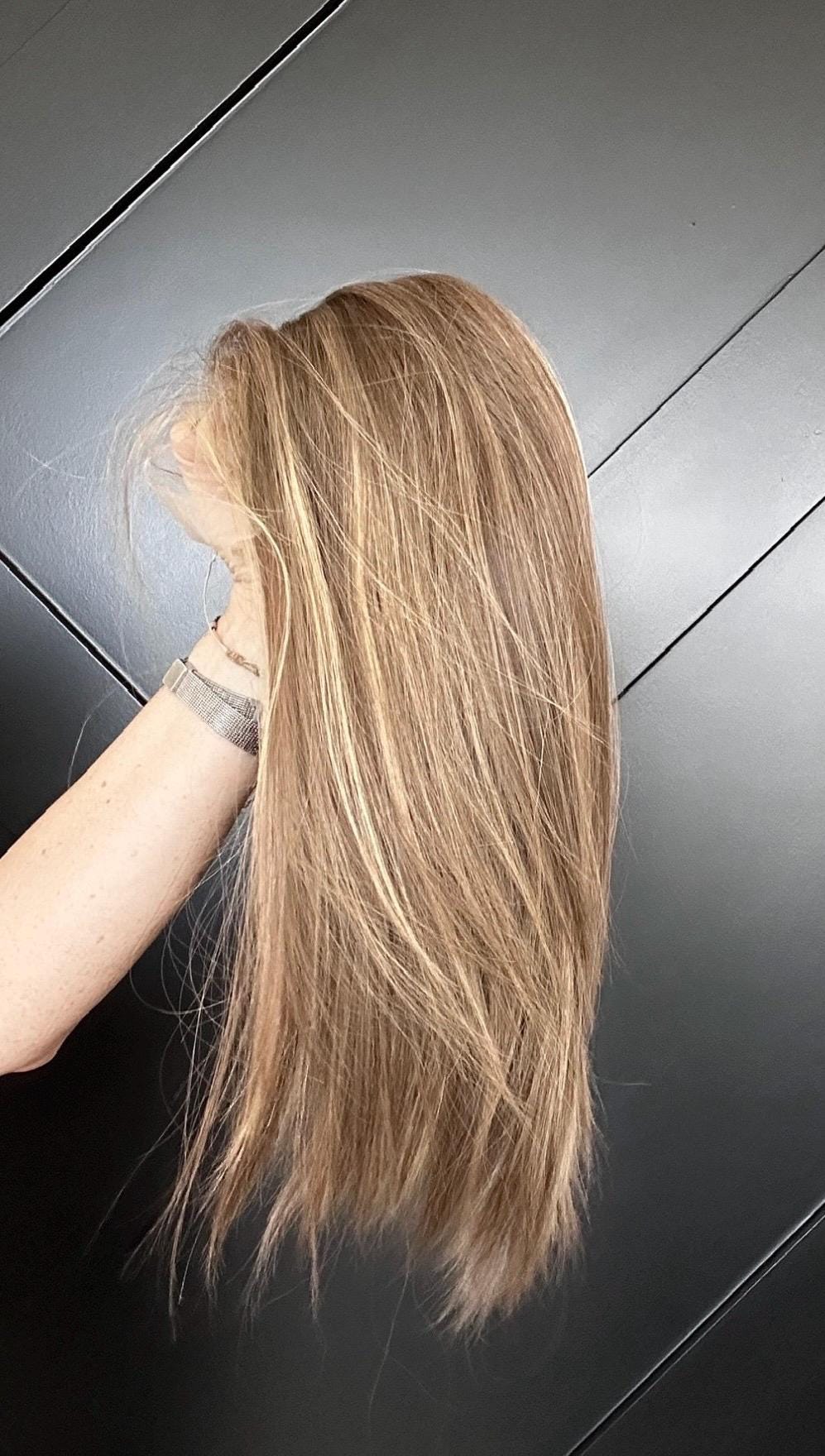 PENNY European Human Hair Wig — Bronde Blend, Natural Density, Glueless 14”-22"