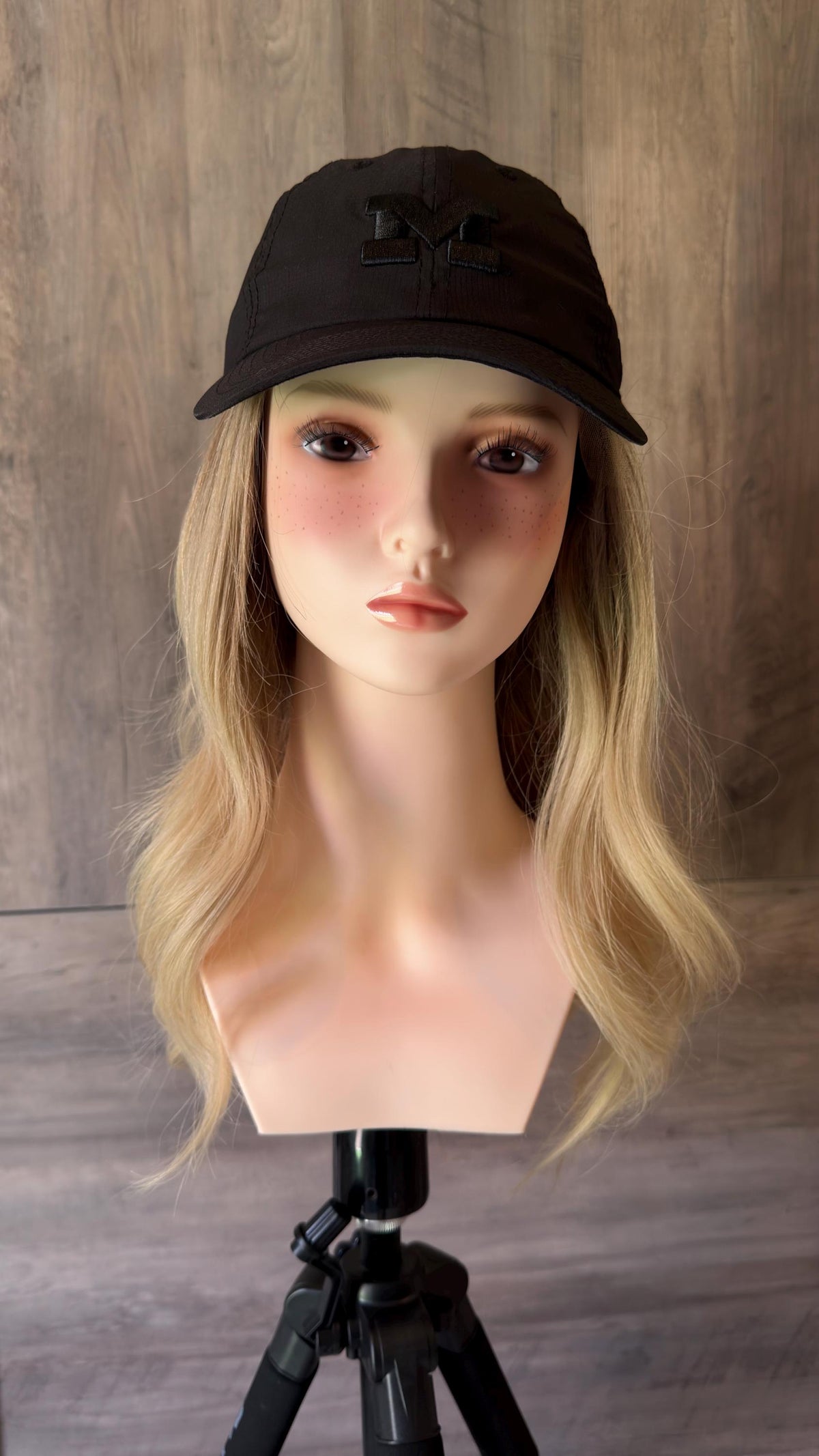 Layered European Remy Human Hair Hat Wig | Blonde Brown Balayage available in different colors 18-26" MICHAELLA