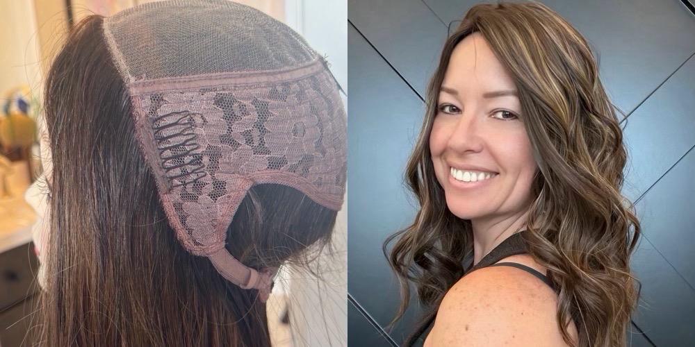 TORINO Clipless hair Topper band 9x9 European Remy Human Hair No Clips Wig Alternative Full Coverage Topper Custom Color Length 16”-22”