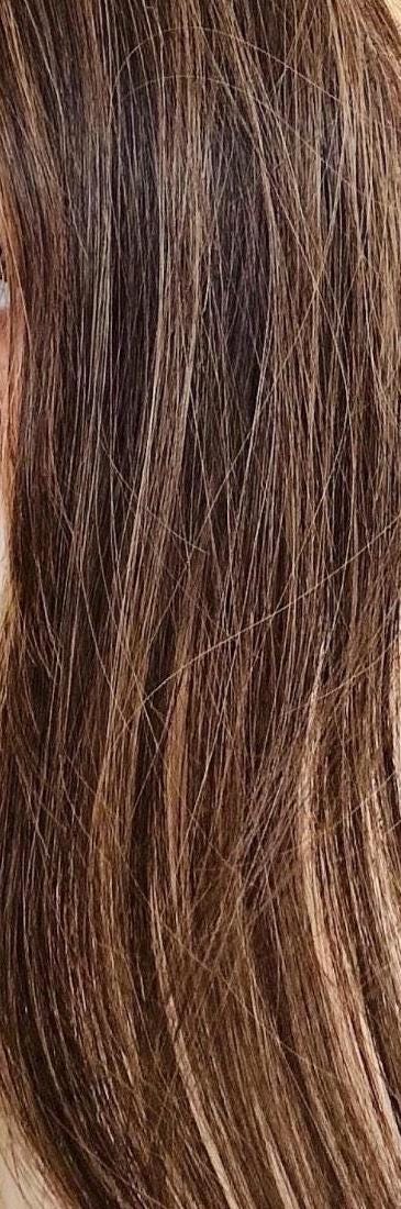 Human Hair T-Shaped Hairline Topper 2x6 + 3x2 | Halo | Receding Hairline | Thinning Hair & Alopecia | 12" | ANABEL Final Sale