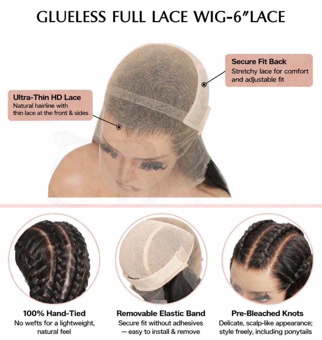 BESUBIA Premium European Human Full hand tied Wig with Liner | Balayage Brown Highlights | low Density | Realistic Look 18”-22”