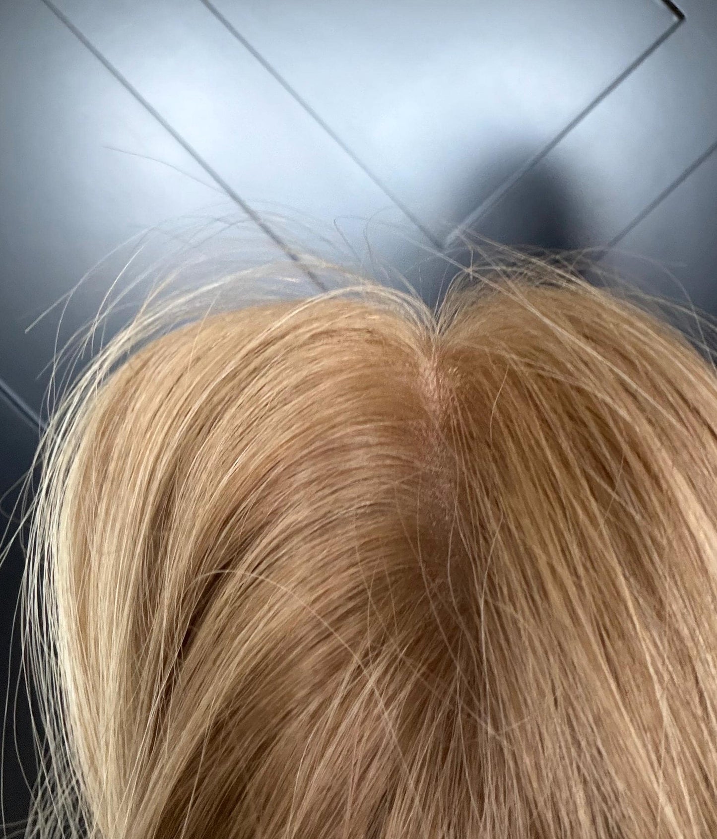 SUNCITY hair lace Top Human Hair wig w/silk liner – Ukrainian Hair Beige Blonde | natural density 14-20”