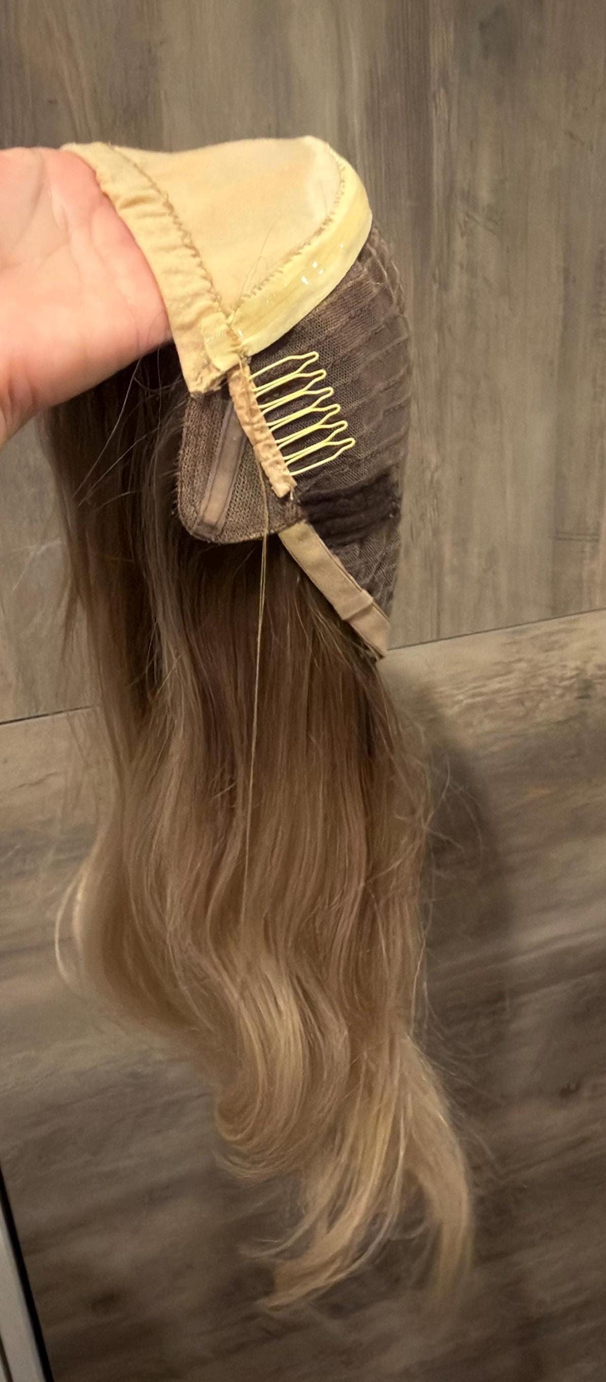 Layered European Remy Human Hair Hat Wig | Blonde Brown Balayage available in different colors 18-26" MICHAELLA