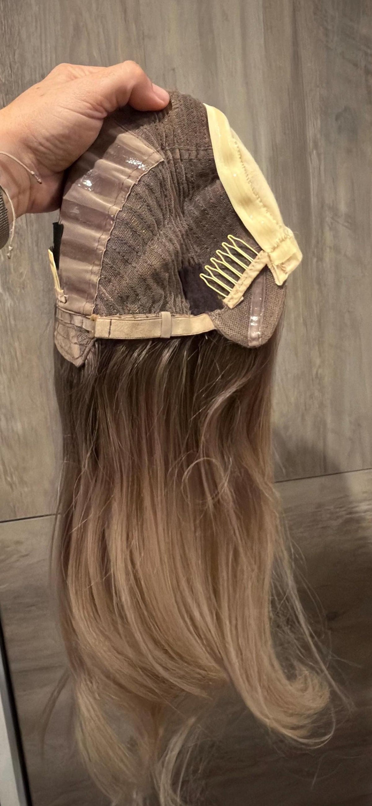 Layered European Remy Human Hair Hat Wig | Blonde Brown Balayage available in different colors 18-26" MICHAELLA
