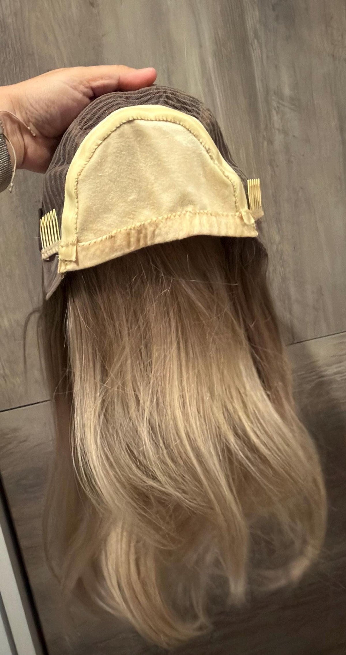 Layered European Remy Human Hair Hat Wig | Blonde Brown Balayage available in different colors 18-26" MICHAELLA