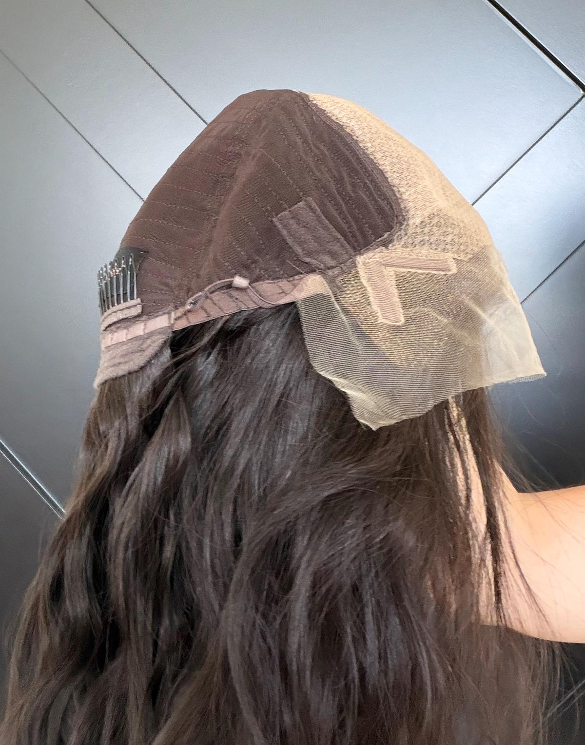 Layered European Remy Human Hair Wig | soft curled Natural 13x6 Lace Front Wig | color#2 Dark Brown | 18”-26” Bleached Knots ELOWEN