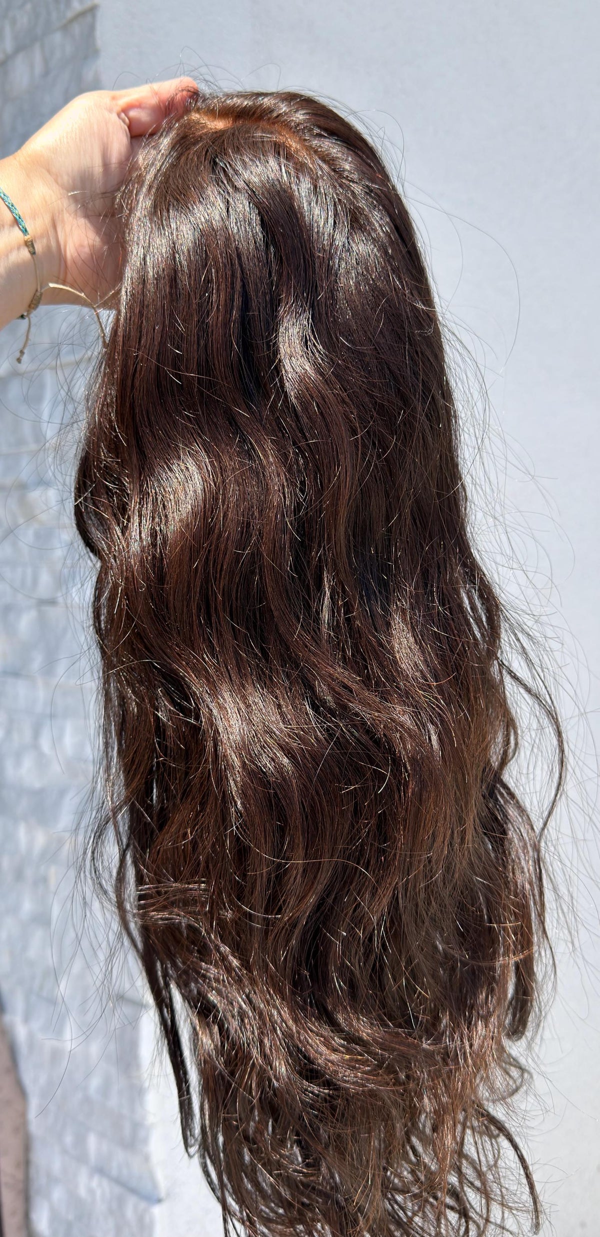 Layered European Remy Human Hair Wig | soft curled Natural 13x6 Lace Front Wig | color#2 Dark Brown | 18”-26” Bleached Knots ELOWEN