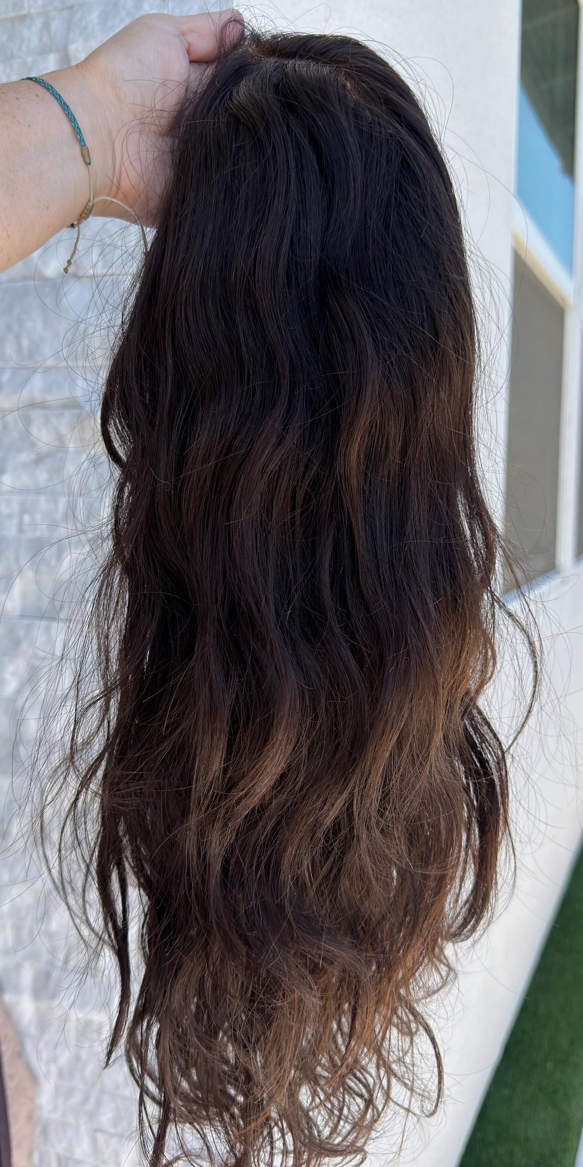 Layered European Remy Human Hair Wig | soft curled Natural 13x6 Lace Front Wig | color#2 Dark Brown | 18”-26” Bleached Knots ELOWEN