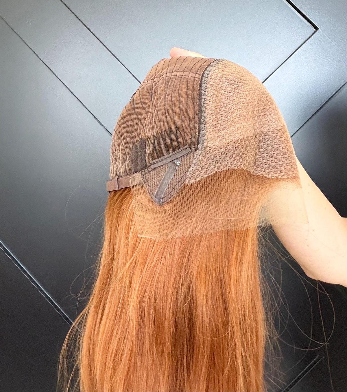 Premium Slavic Human Hair Copper Wig | 13x6 HD Lace Front with Diamond Net | Natural Frontal | 22”-28” | Ginger/Auburn Wig SOLEIL