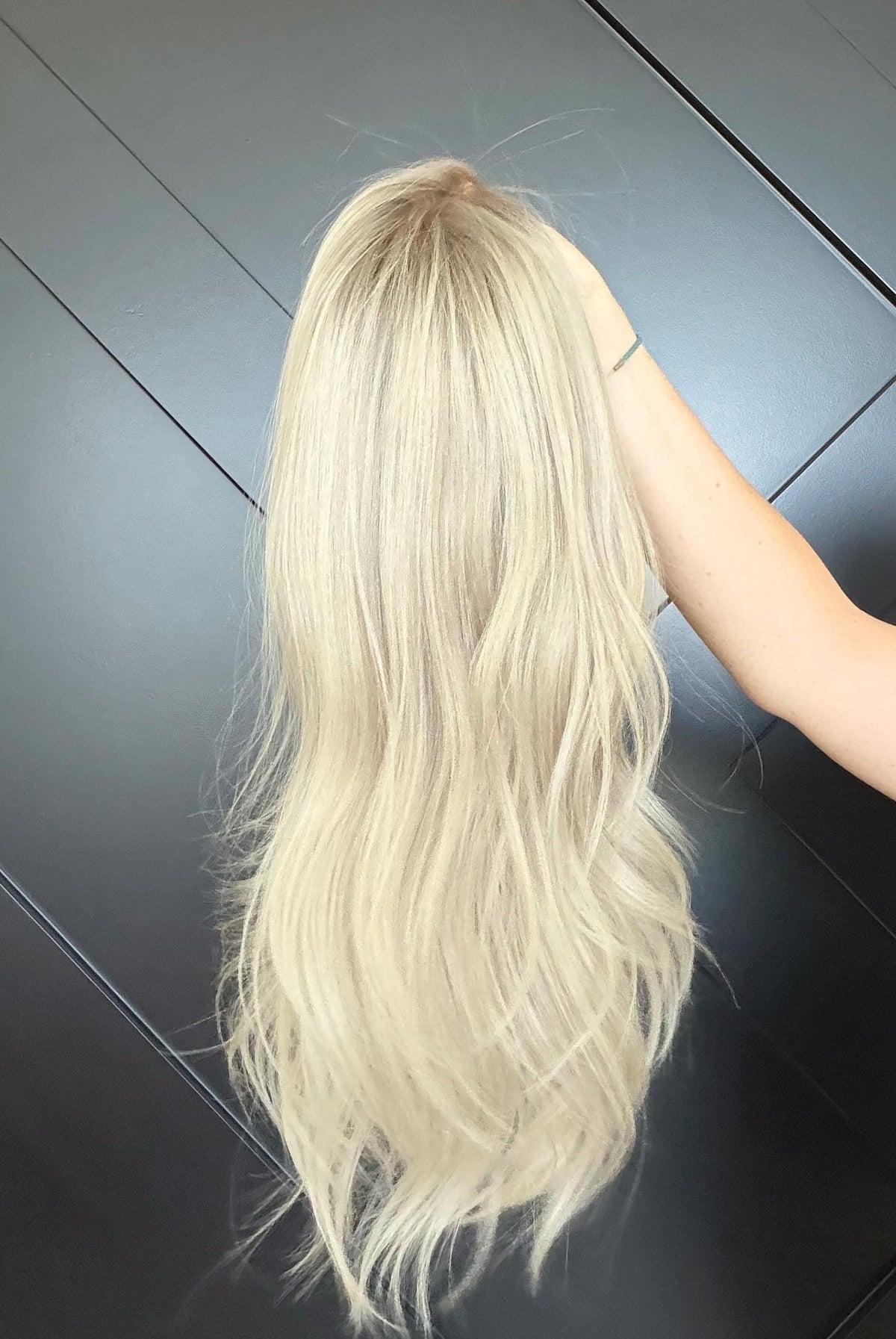 Layered European Remy Human Hair Wig lace top with diamond net | natural Frontal Bleached knots Blonde Balayage Lace Top 18”-26” CALIRA