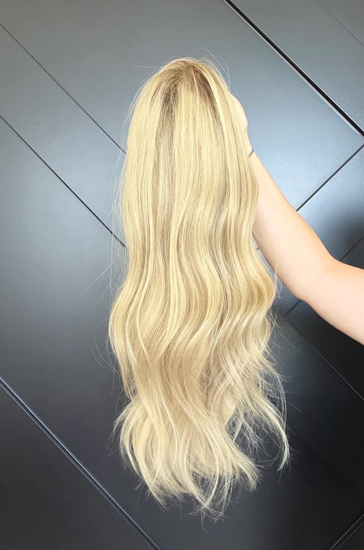 Layered European Remy Human Hair Wig lace top with diamond net | natural Frontal Bleached knots Blonde Lace Top 18”-26” ELARIS