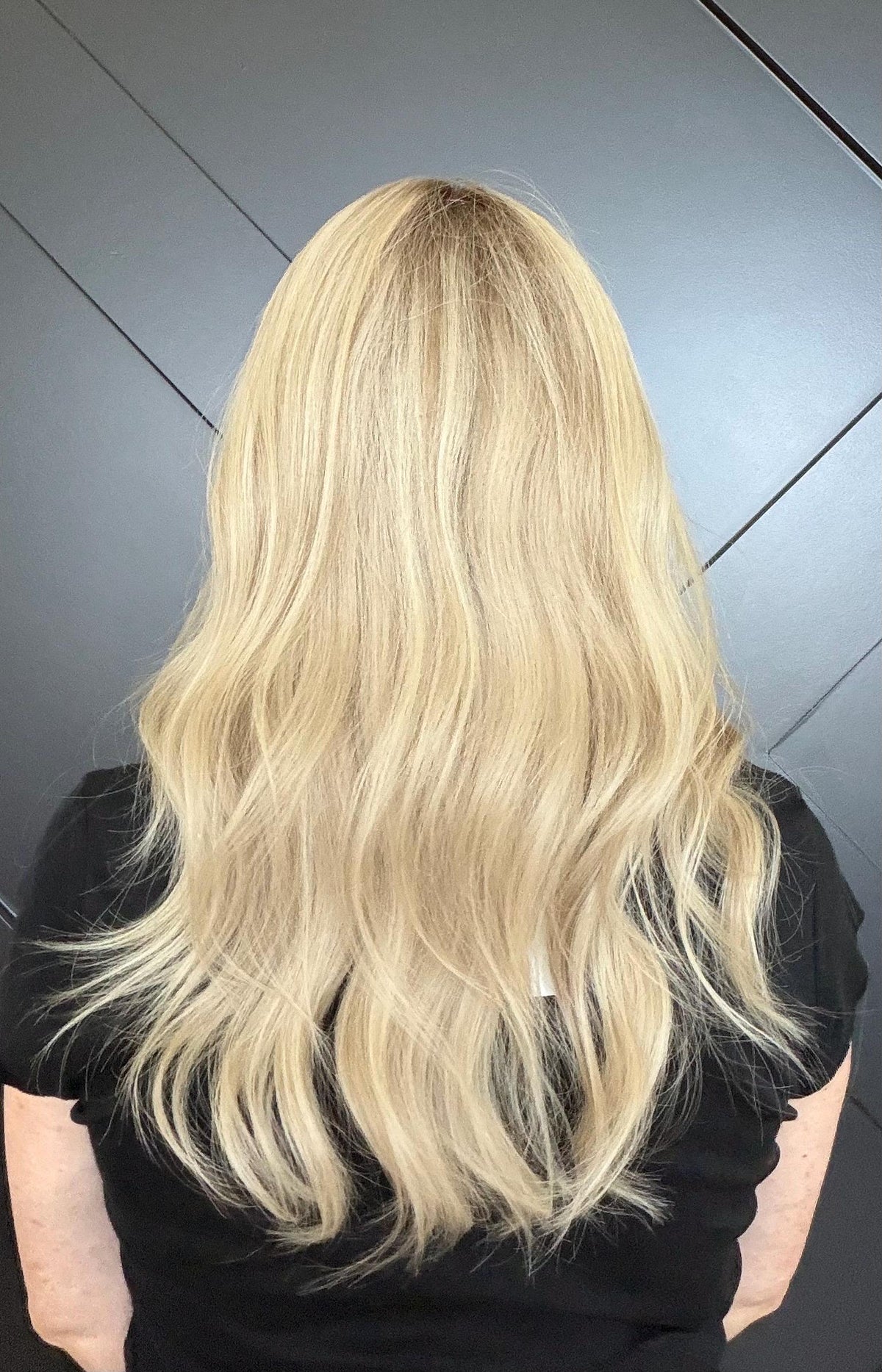 Layered European Remy Human Hair Wig lace top with diamond net | natural Frontal Bleached knots Blonde Lace Top 18”-26” ELARIS