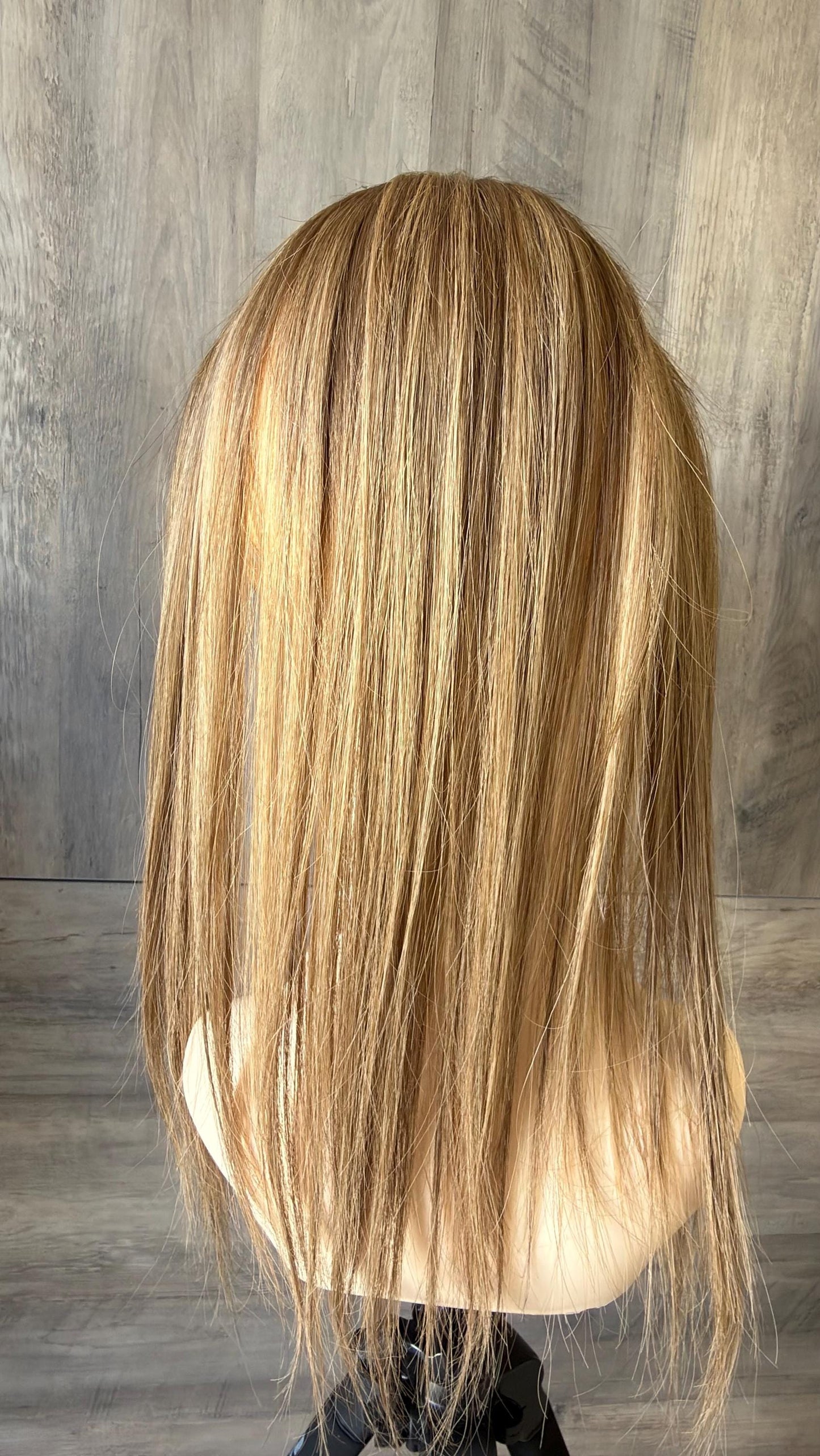 Human Hair T-crown T-Shaped Brazilian Hairline Topper 2x11 + 4x3 deep base | Halo Receding Hairline Thinning Hair & Alopecia |10”-16” CHACHI