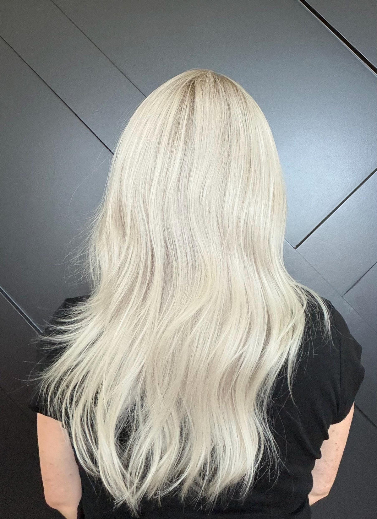 European Human Hair Lace Front Wig | Ash Blonde Melt with Shadow Root | HD Lace | Bleached Knots | Medium Density | Hair Loss Wig SORELLE