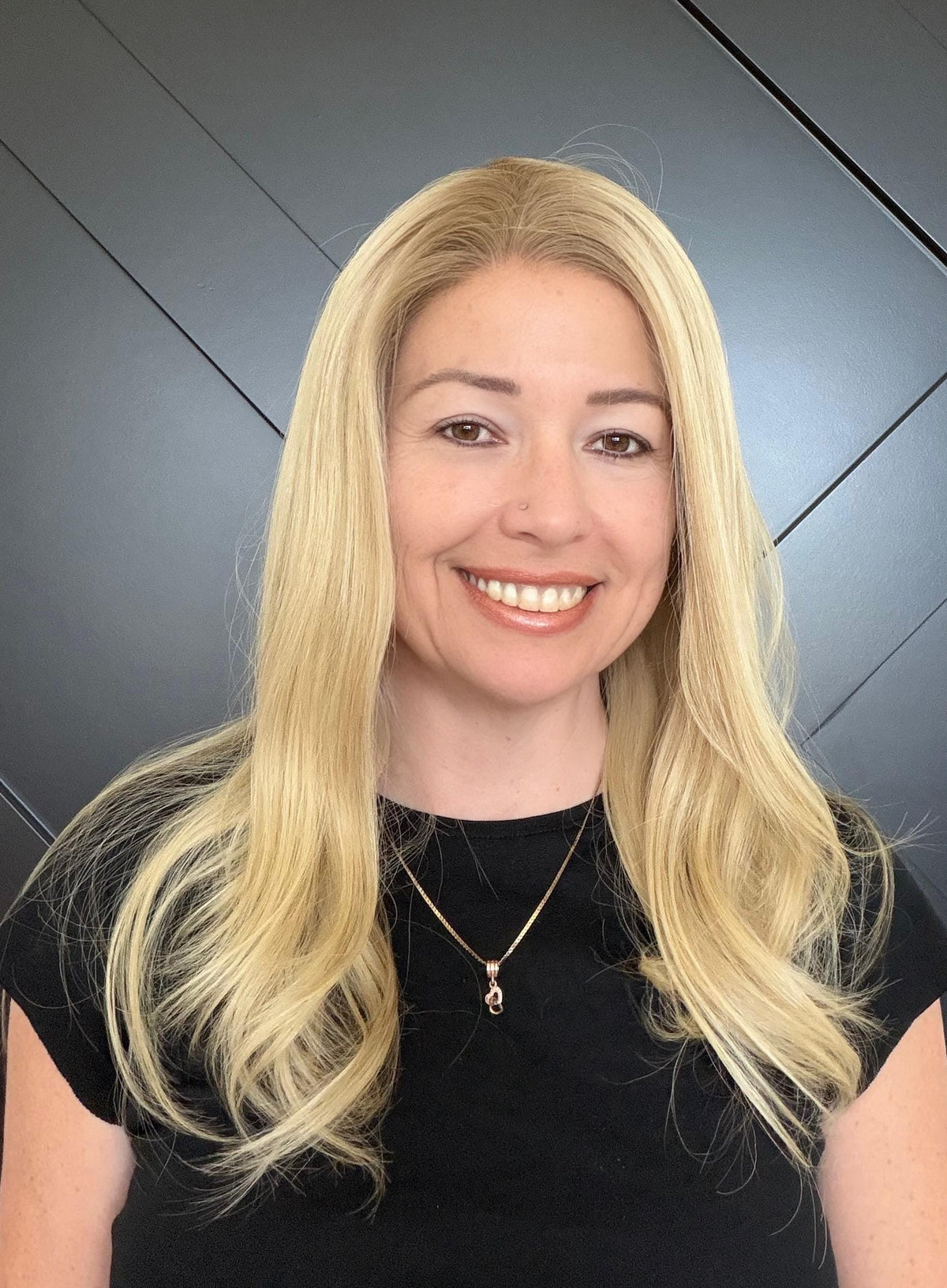 European Human Hair Wig | HD Lace Front Wig | Blonde Balayage with Shadow Root | Bleached Knots | Natural Frontal | Medium Density CELISSE