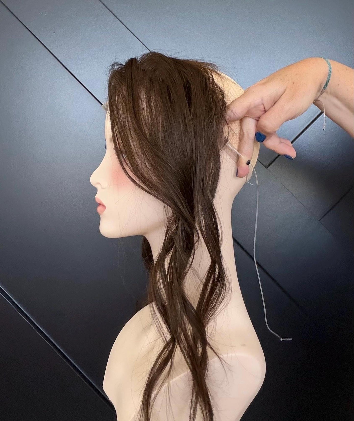 Human Hair Hairline Topper 2x11” or 3x11” | Halo Attachment | Ear-to-Ear Coverage | Thinning Hair & Alopecia | 14"-16/18" | ANGEL