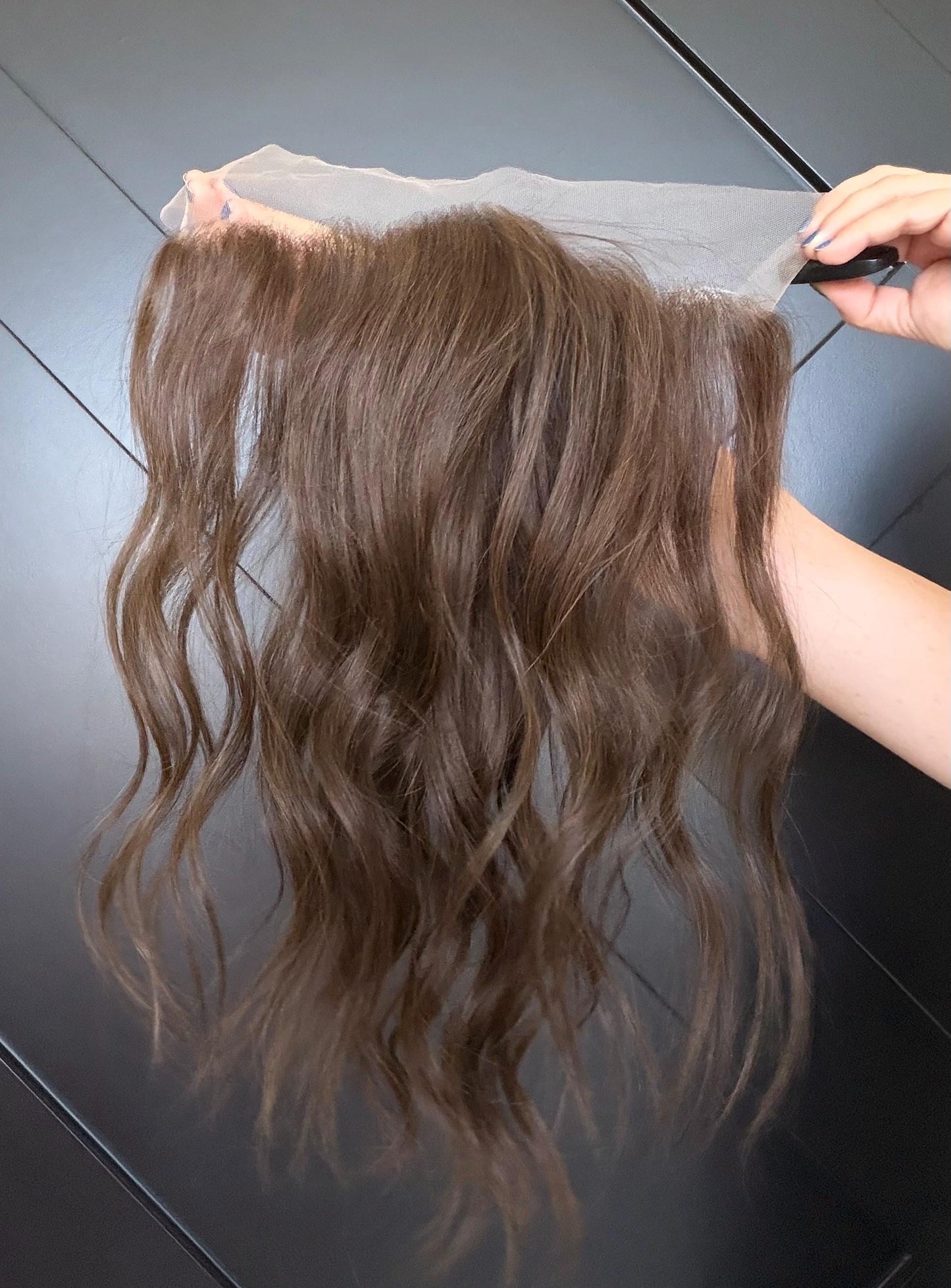 Human Hair T-crown T-Shaped Brazilian Hairline Topper 2x11 + 4x3 deep base | Halo Receding Hairline Thinning Hair & Alopecia |10”-16” CHACHI