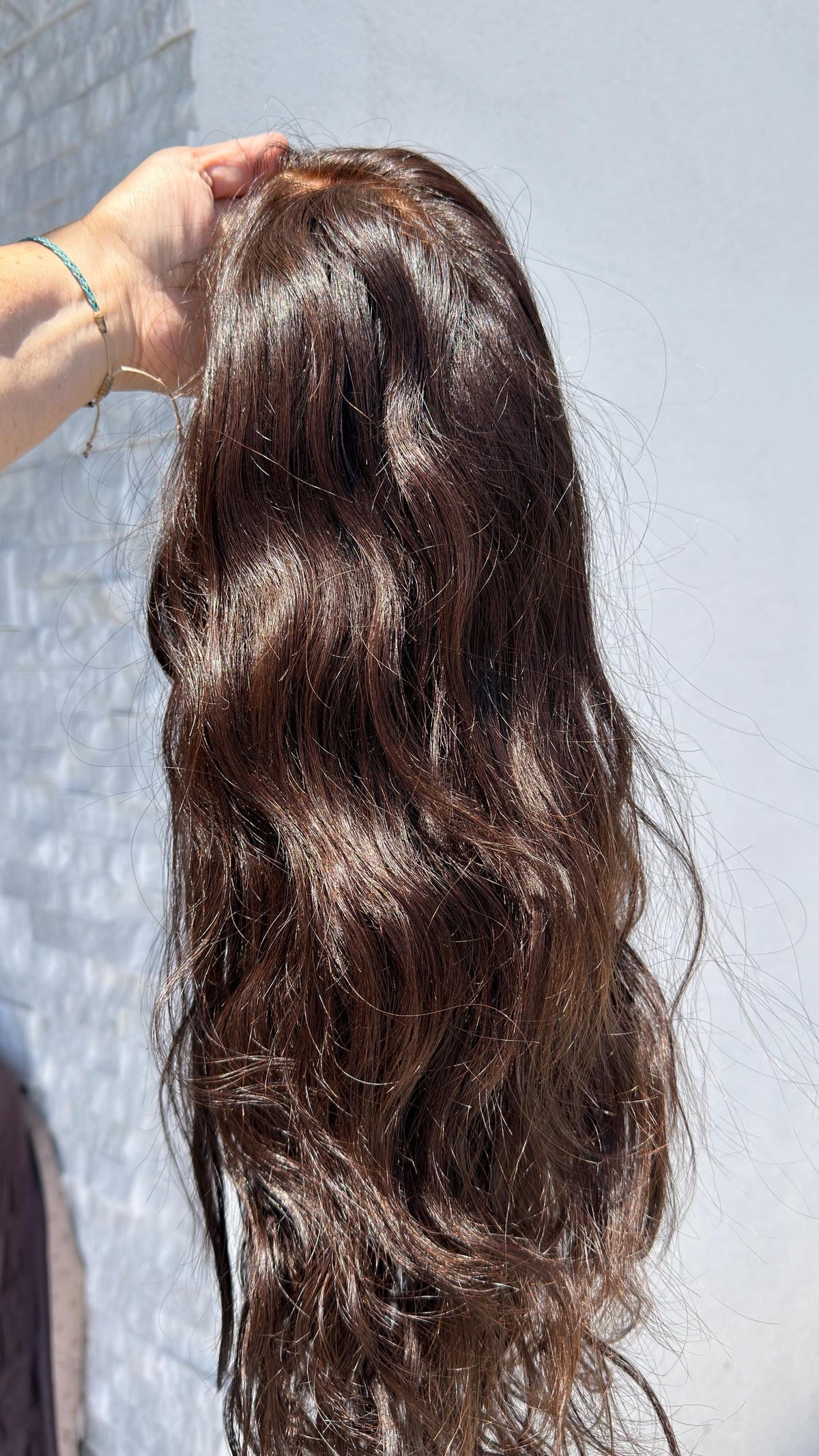 Layered European Remy Human Hair Wig | soft curled Natural 13x6 Lace Front Wig | color#2 Dark Brown | 18”-26” Bleached Knots ELOWEN