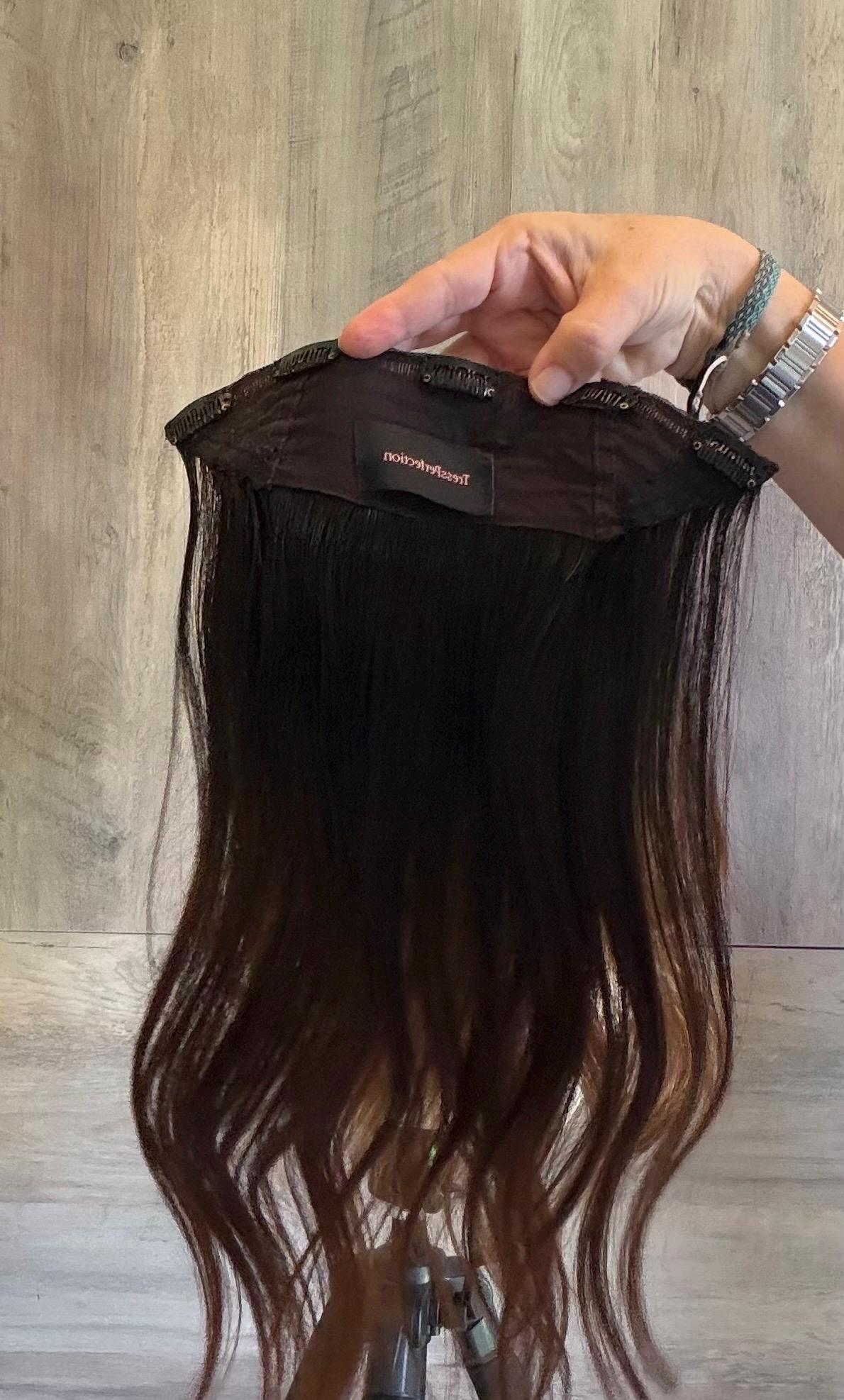 Clearance Clip-In Crown Volumizing Human Hair topper | more colors | Crown Filler Seamless Clip-In Volume Enhancer ROSAL