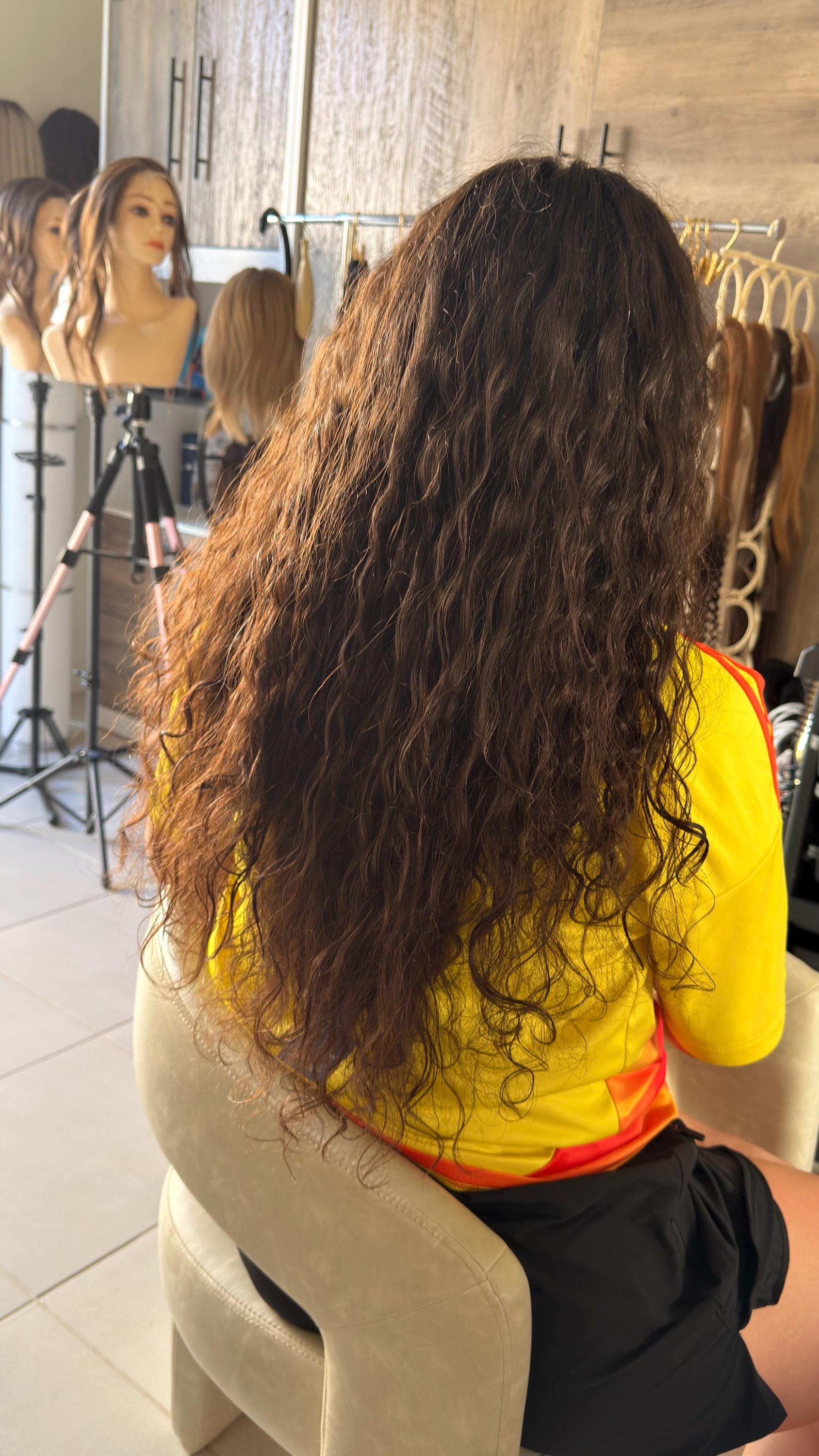 European Hair Octopus Clip Extensions | | 14”-26” Perm Curls on some colors | 4 legs 6”/Leg Hair Extension | Add Volume & Length TATA