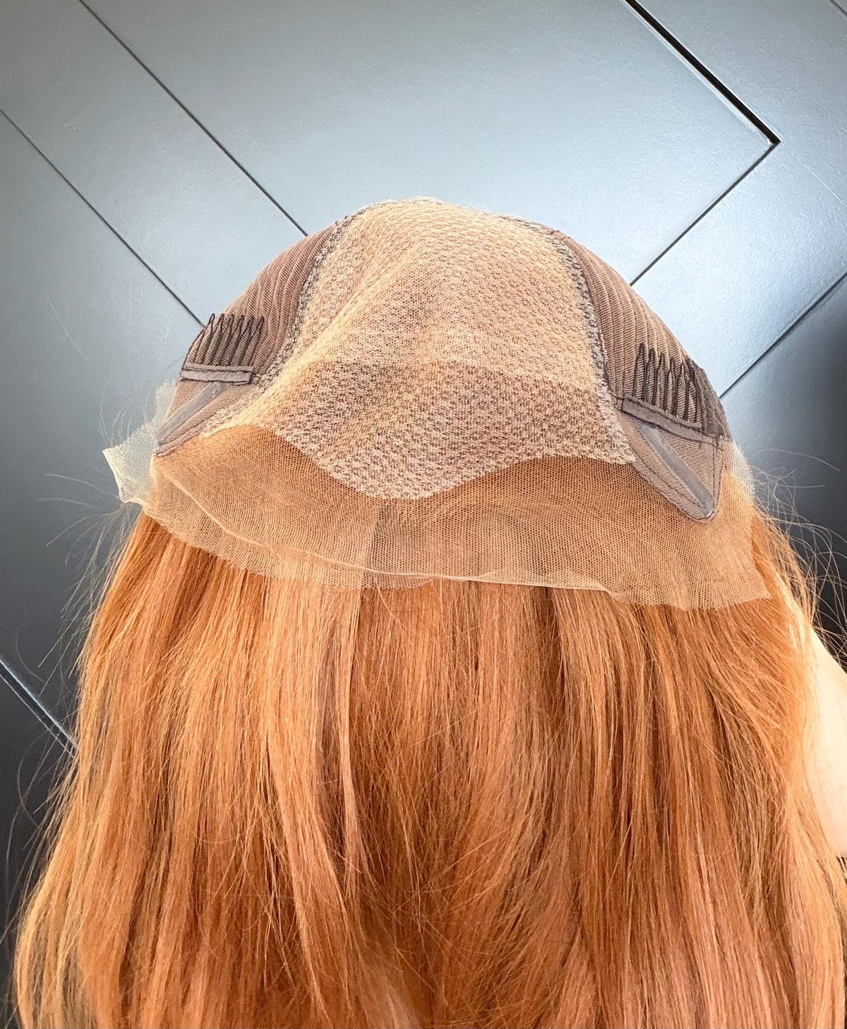 Premium Slavic Human Hair Copper Wig | 13x6 HD Lace Front with Diamond Net | Natural Frontal | 22”-28” | Ginger/Auburn Wig SOLEIL