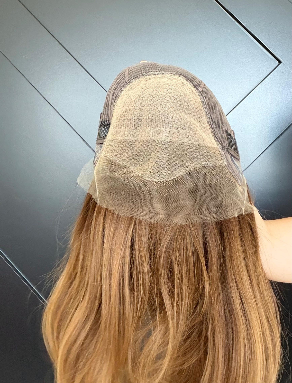 Layered European Remy Human Hair Wig | Medium Density 5x5.5” Lace Top Wig | 18-26” Light Brown with Natural Depth and money pieces MIREYA