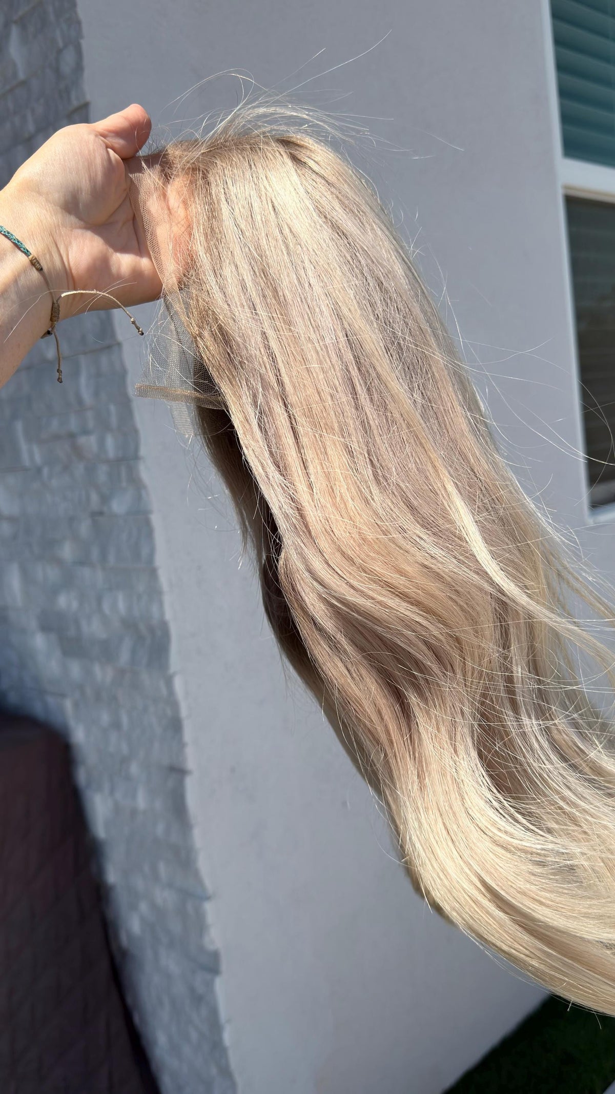 Layered European Remy Human Hair Wig lace top with diamond net | natural Frontal Bleached knots Blonde Balayage Lace Top 18”-26” CALIRA
