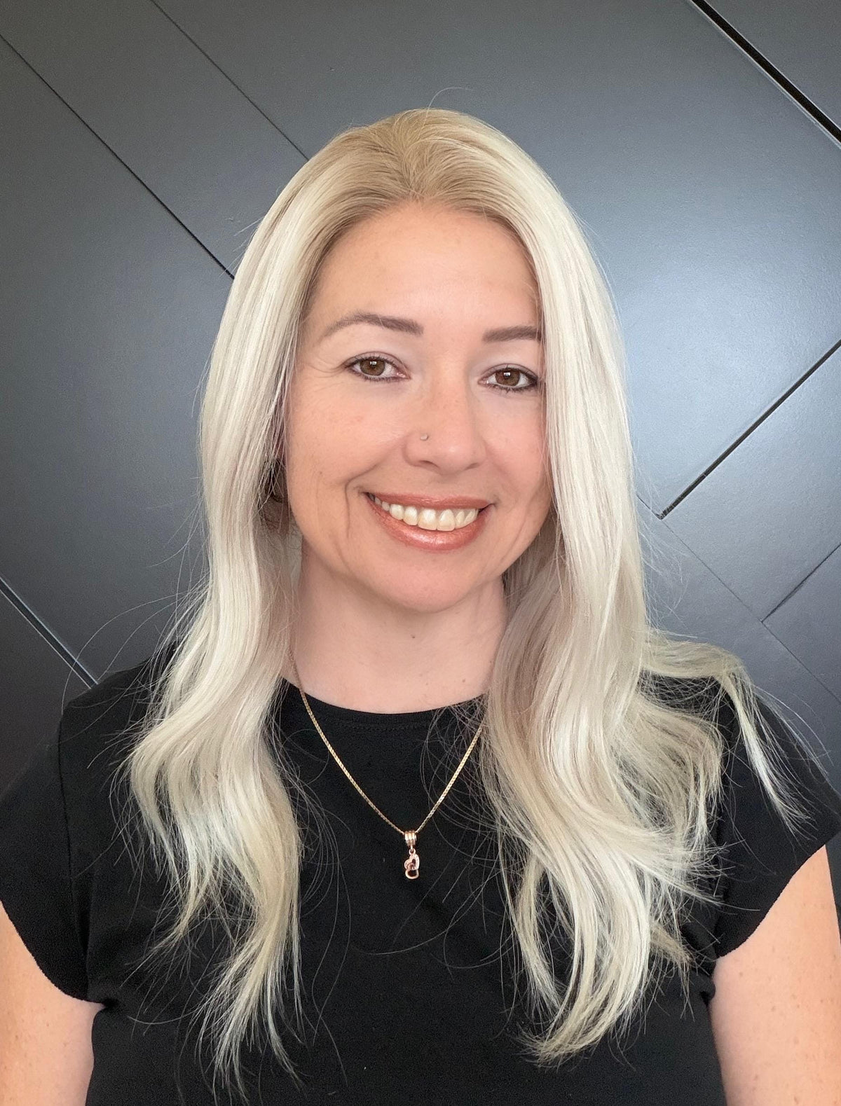 European Human Hair Lace Front Wig | Ash Blonde Melt with Shadow Root | HD Lace | Bleached Knots | Medium Density | Hair Loss Wig SORELLE