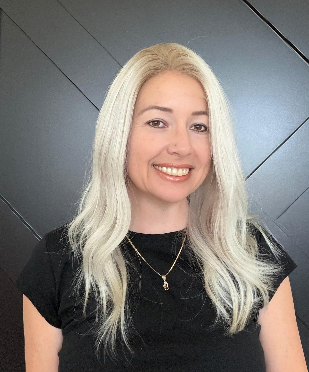 European Human Hair Lace Front Wig | Ash Blonde Melt with Shadow Root | HD Lace | Bleached Knots | Medium Density | Hair Loss Wig SORELLE