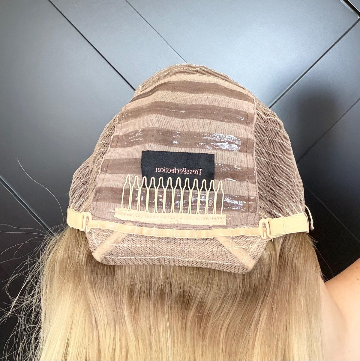 KIMMY Remy Human Hair Wig | HD Lace Front Wig | Blonde Balayage with Shadow Root | Bleached Knots | Natural Frontal Natural Density 26-32”
