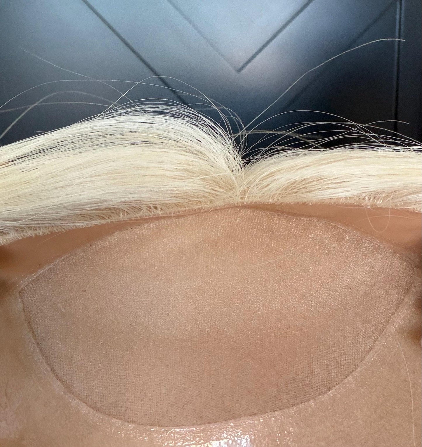 SHARI Custom-Made European or Mongolian Human Hair Topper 22" | Glue-On |8x8 silk top with PU | hand tied Hairpiece High density 220gm