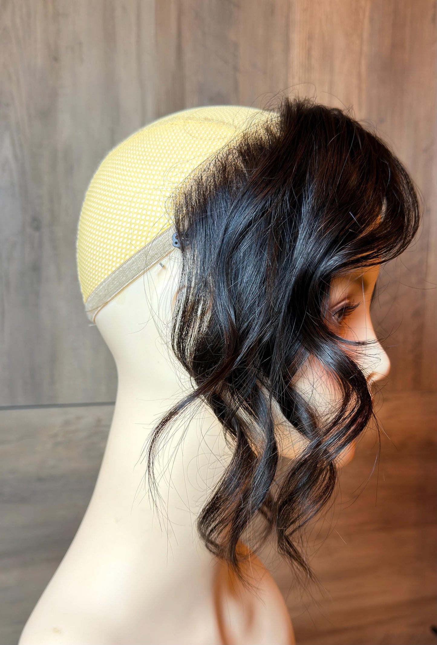Human Hair Hairline Topper 2x11” or 3x11” | Halo Attachment | Ear-to-Ear Coverage | Thinning Hair & Alopecia | 14"-16/18" | ANGEL